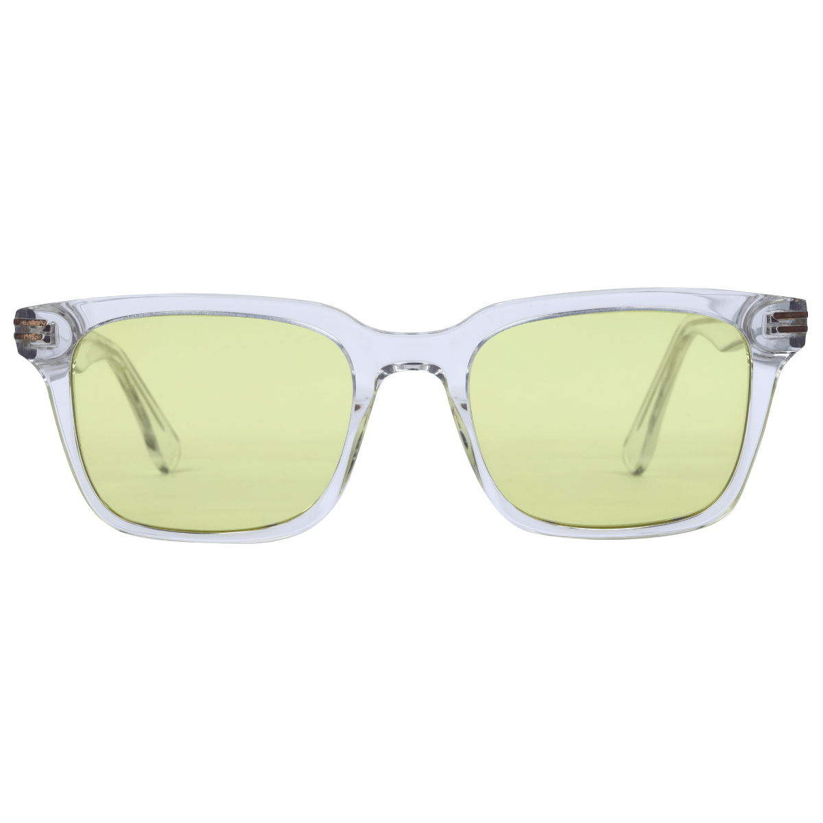 Lb Luxe WV258 Sunglass Transparent Male Full Shell — Transparent frame