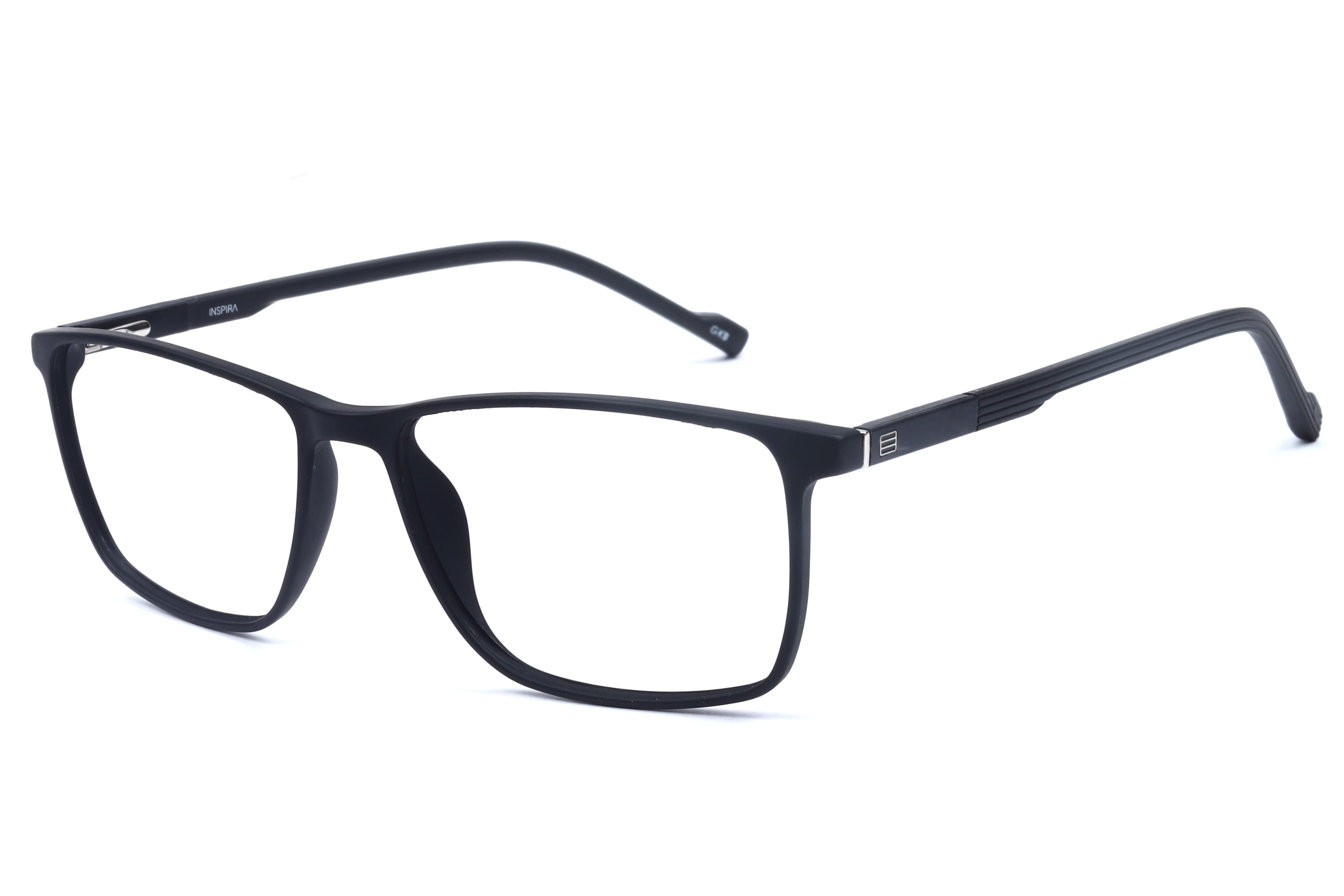 Inspira 30547 Frame Matt Black Male Full Shell Frame — Matt Black frame — view 1