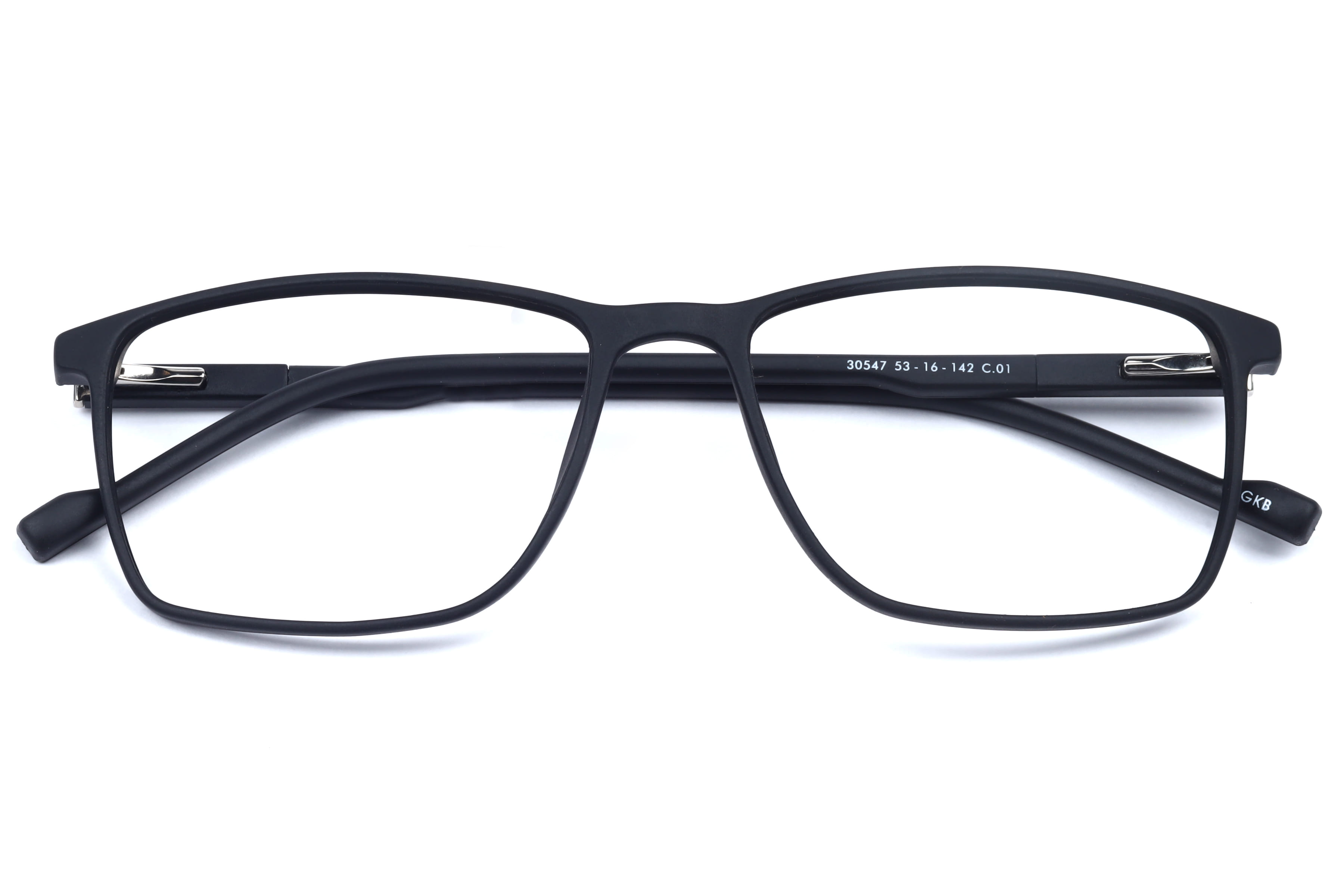Inspira 30547 Frame Matt Black Male Full Shell Frame — Matt Black frame — view 4
