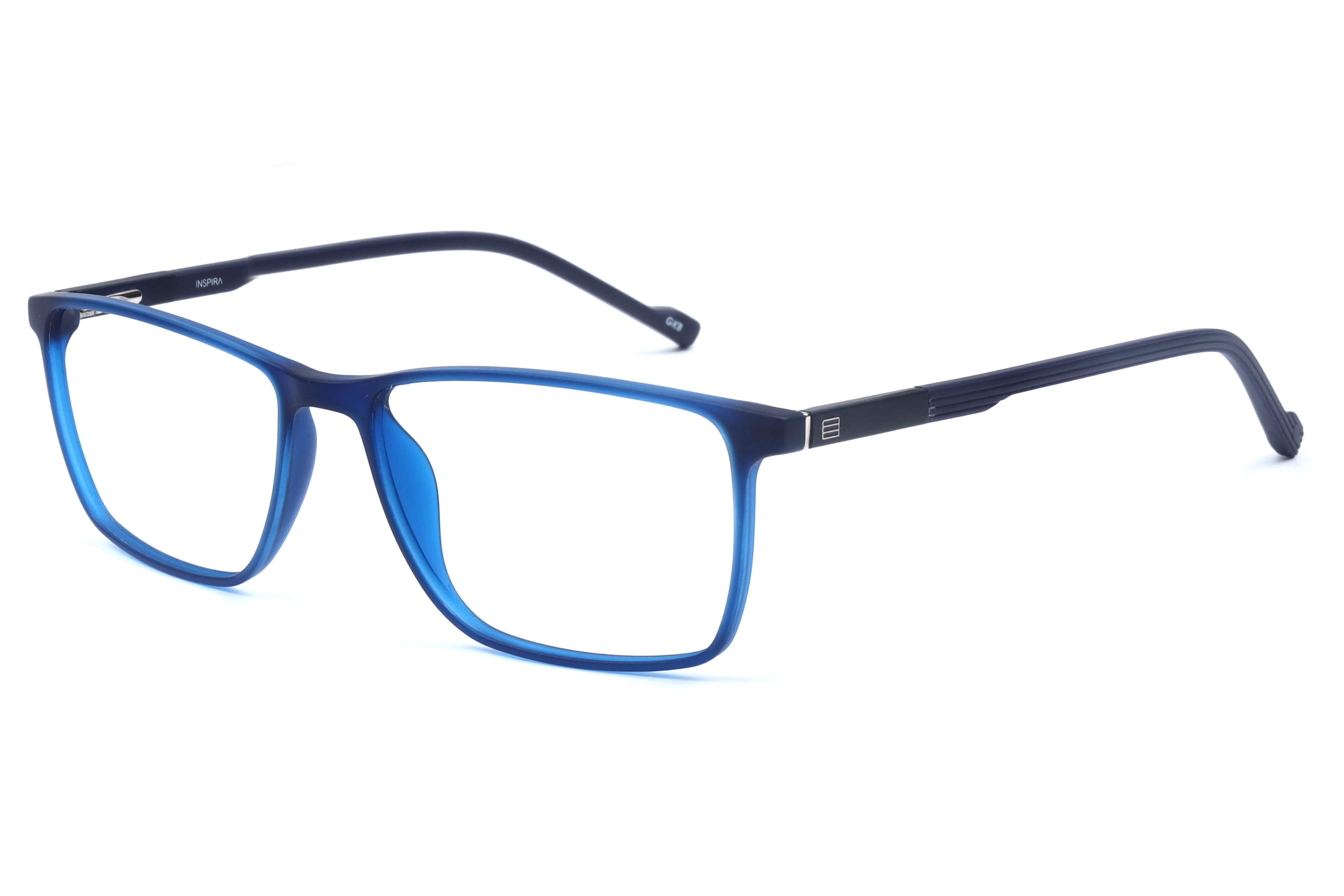 Inspira 30547 Frame Matt Blue Male Full Shell Frame — Matt Blue frame — view 1
