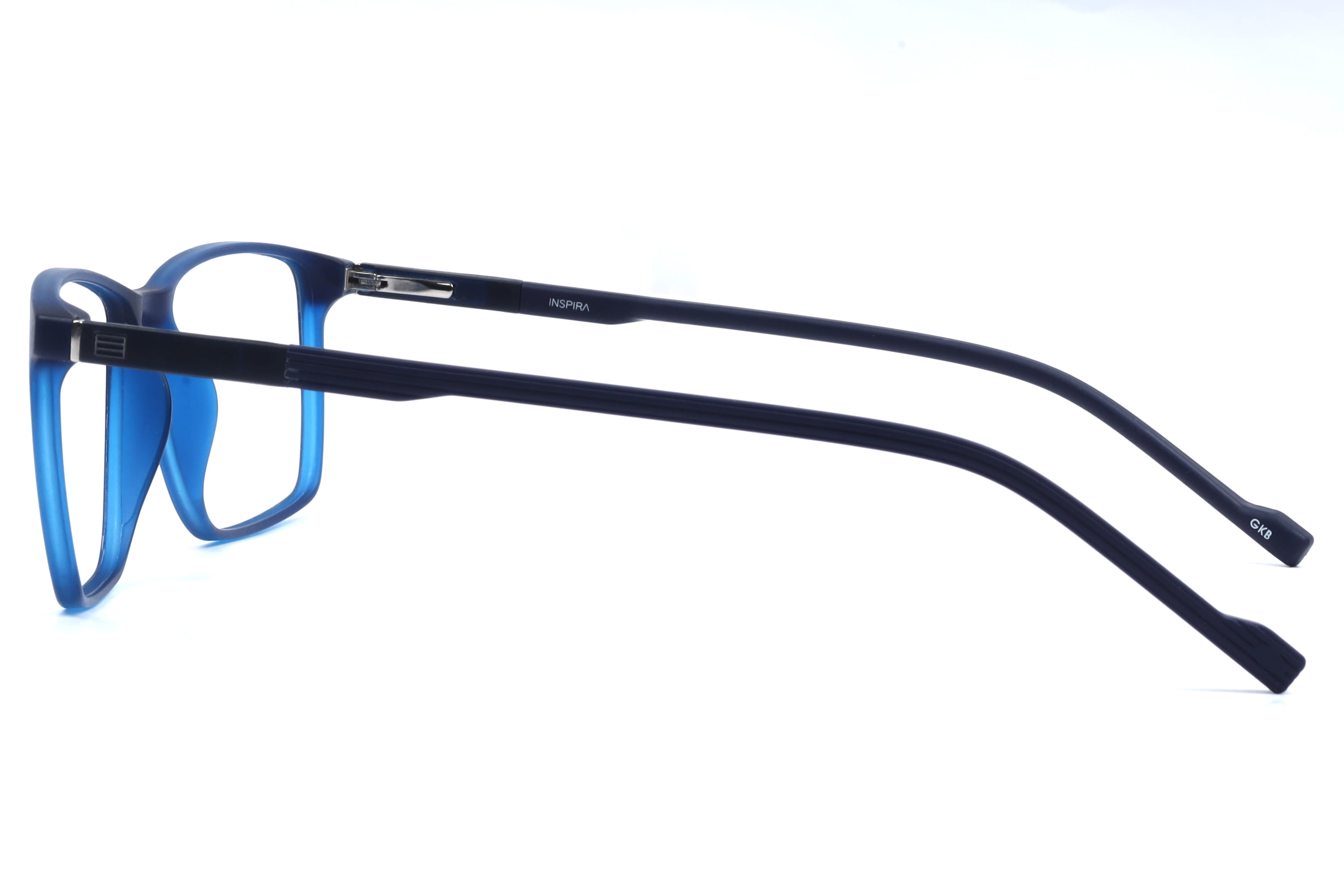 Inspira 30547 Frame Matt Blue Male Full Shell Frame — Matt Blue frame — view 3
