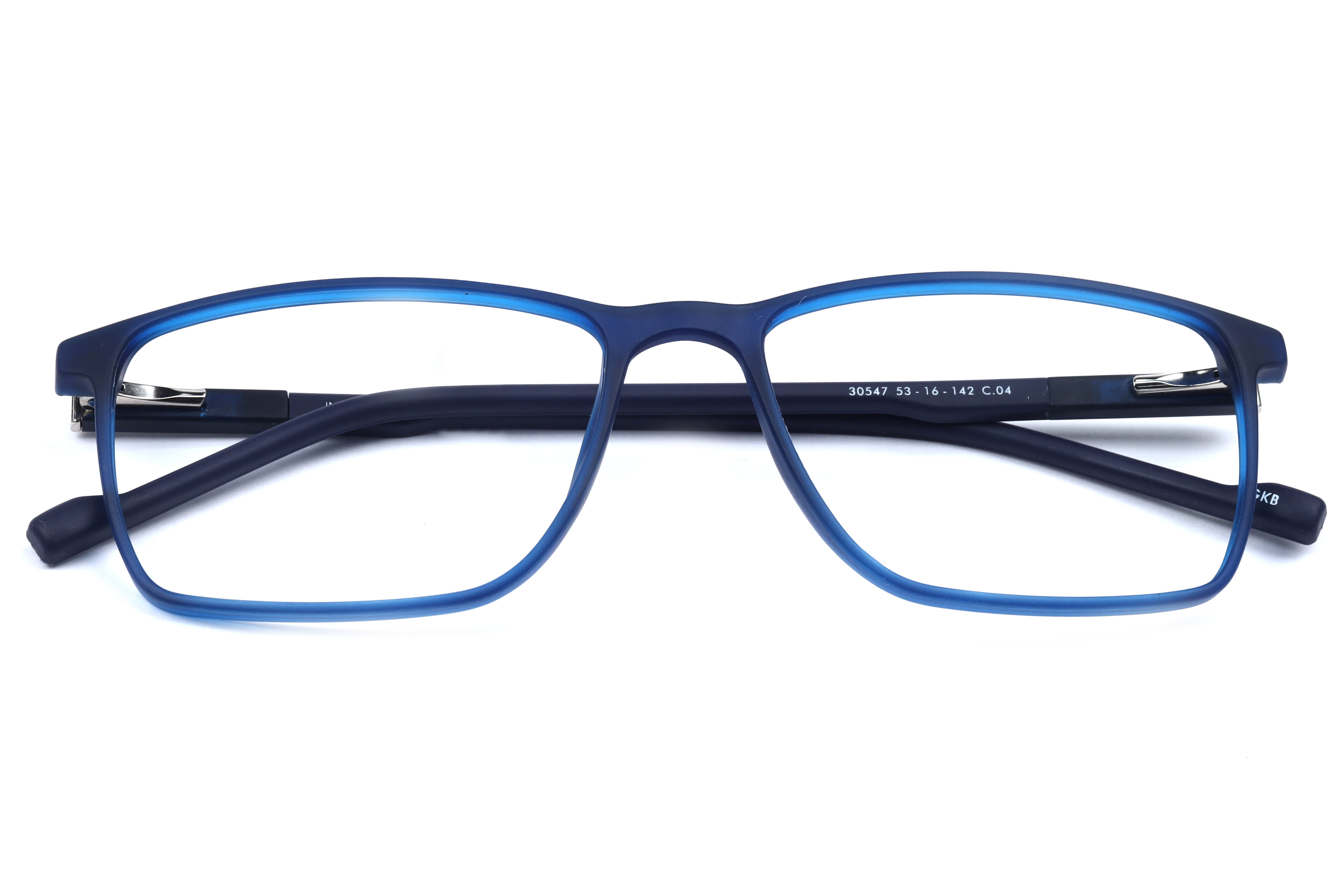 Inspira 30547 Frame Matt Blue Male Full Shell Frame — Matt Blue frame — view 4