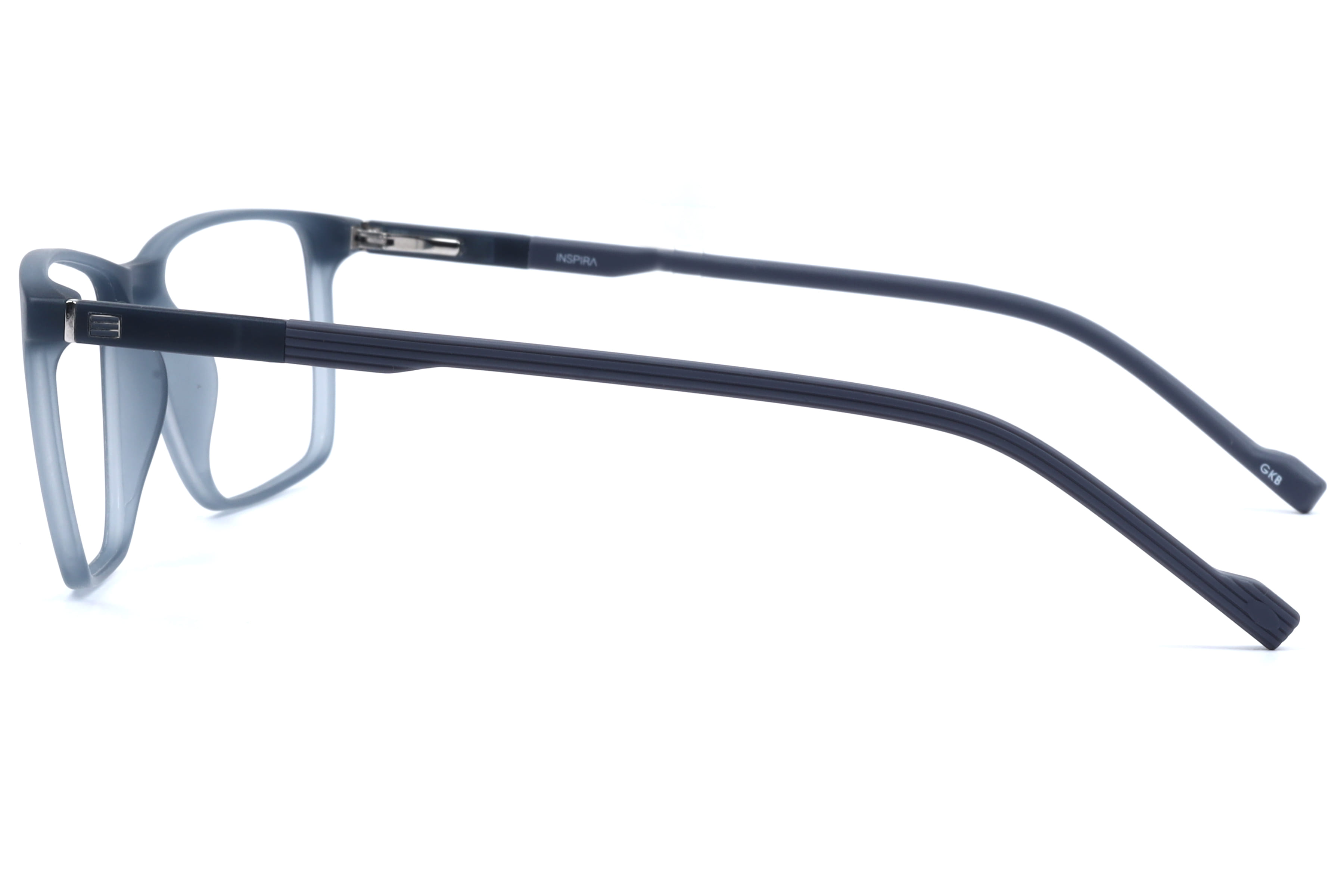 Inspira 30547 Frame Matt Grey Male Full Shell Frame — Matt Grey frame — view 3