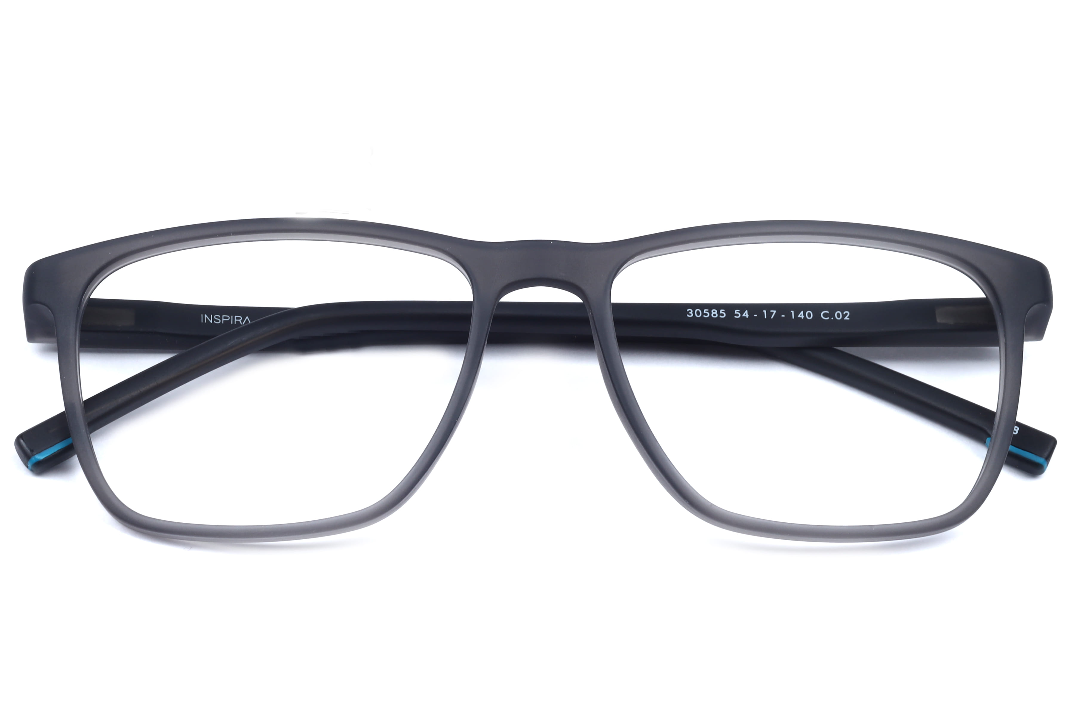 Inspira 30585 Frame Matt Grey Male Full Shell Frame — Matt Grey frame — view 4