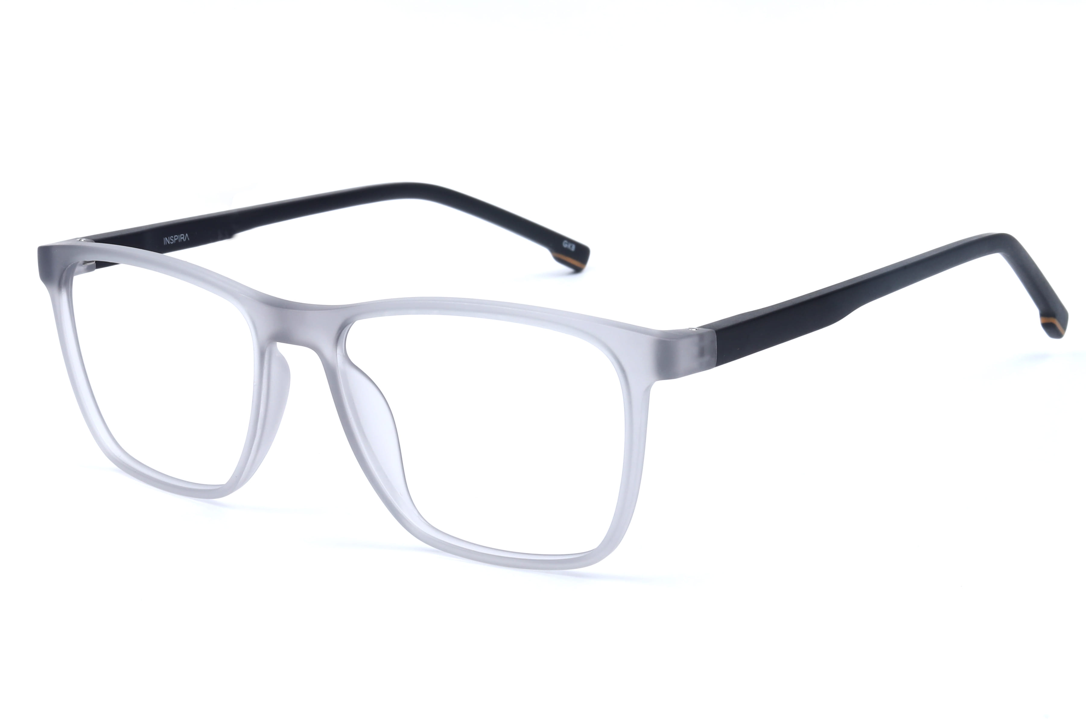Inspira 30585 Frame Matt Transparent Male Full Shell Frame — Matt Transparent frame — view 1