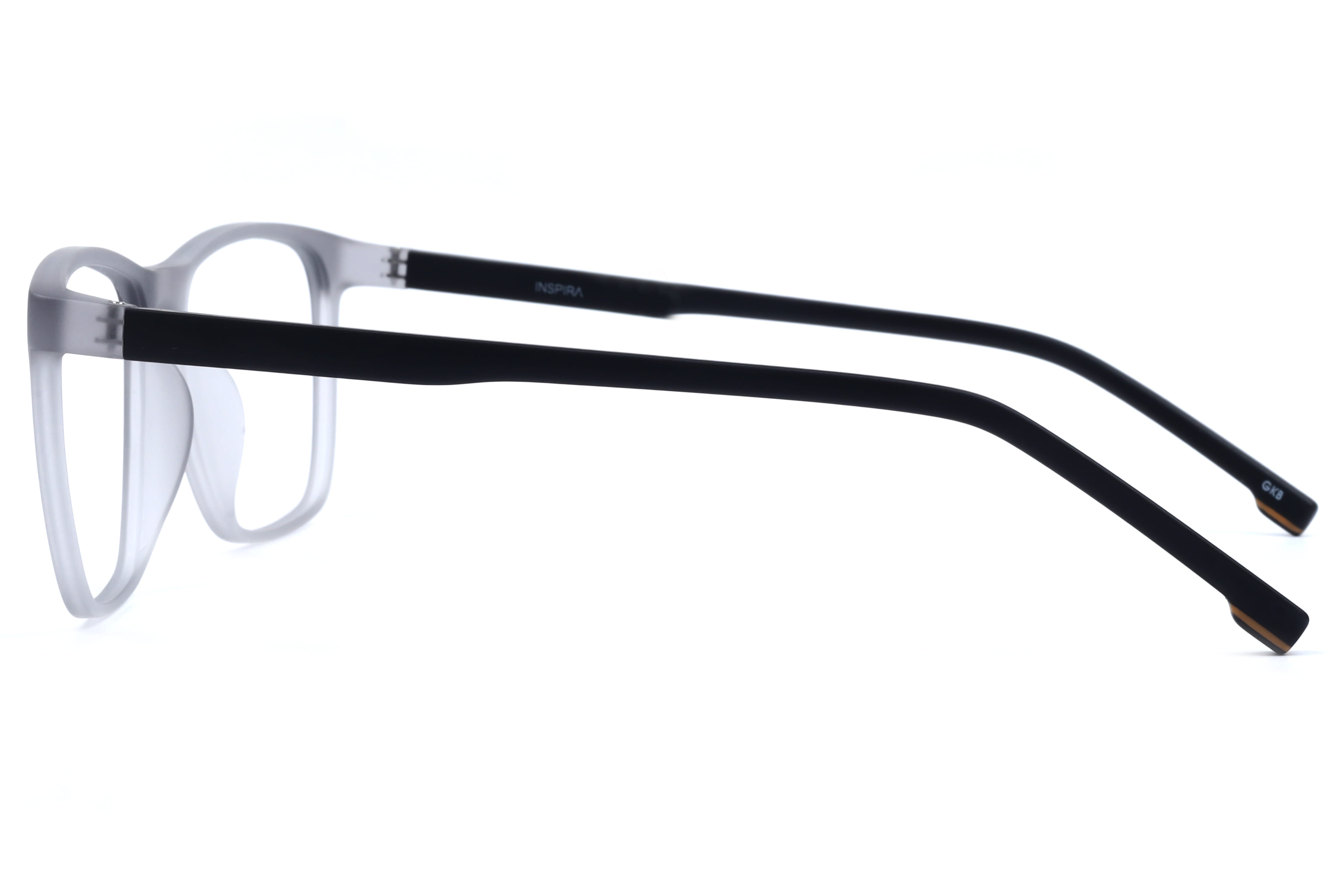 Inspira 30585 Frame Matt Transparent Male Full Shell Frame — Matt Transparent frame — view 3