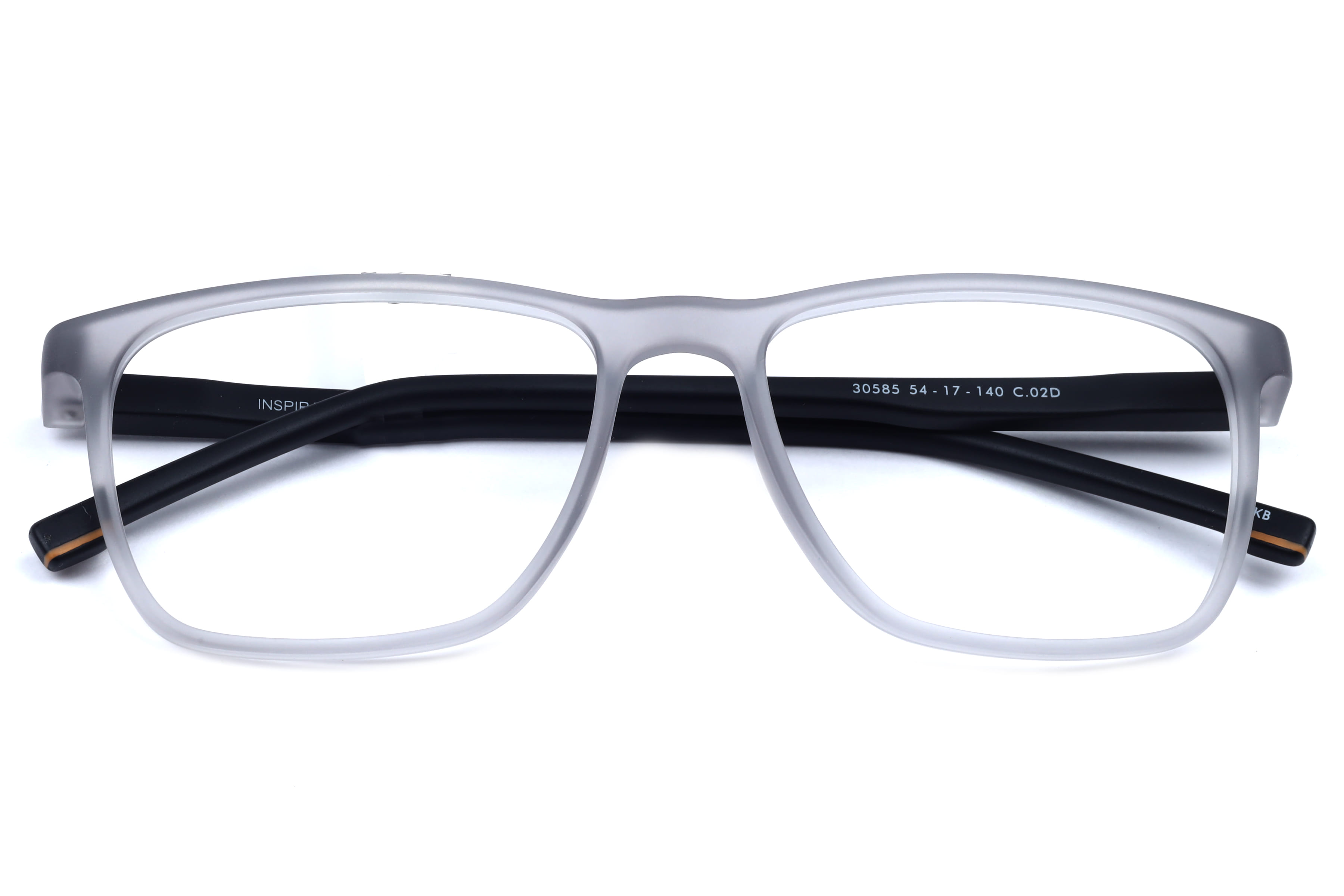 Inspira 30585 Frame Matt Transparent Male Full Shell Frame — Matt Transparent frame — view 4