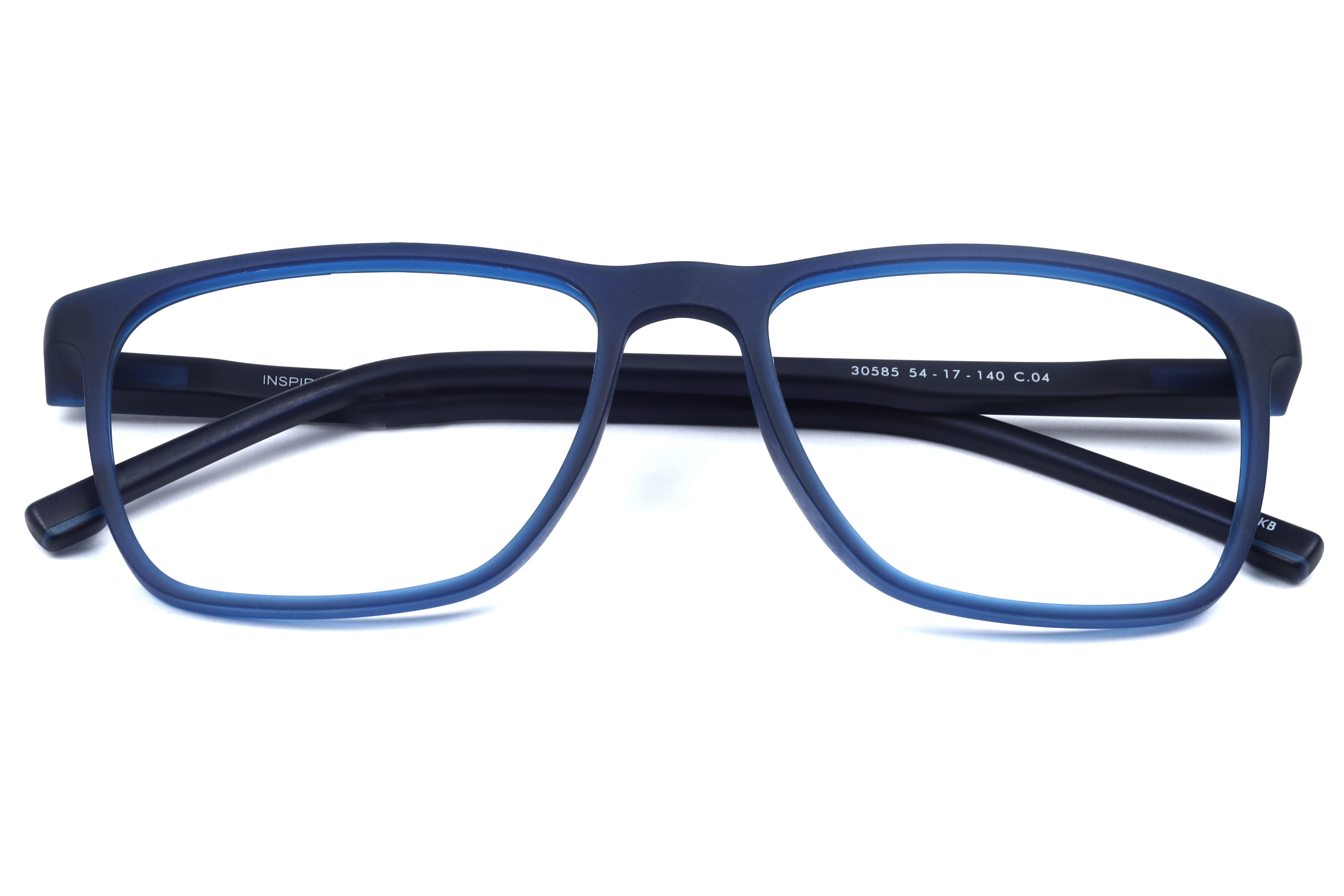 Inspira 30585 Frame Matt Blue Male Full Shell Frame — Matt Blue frame — view 4