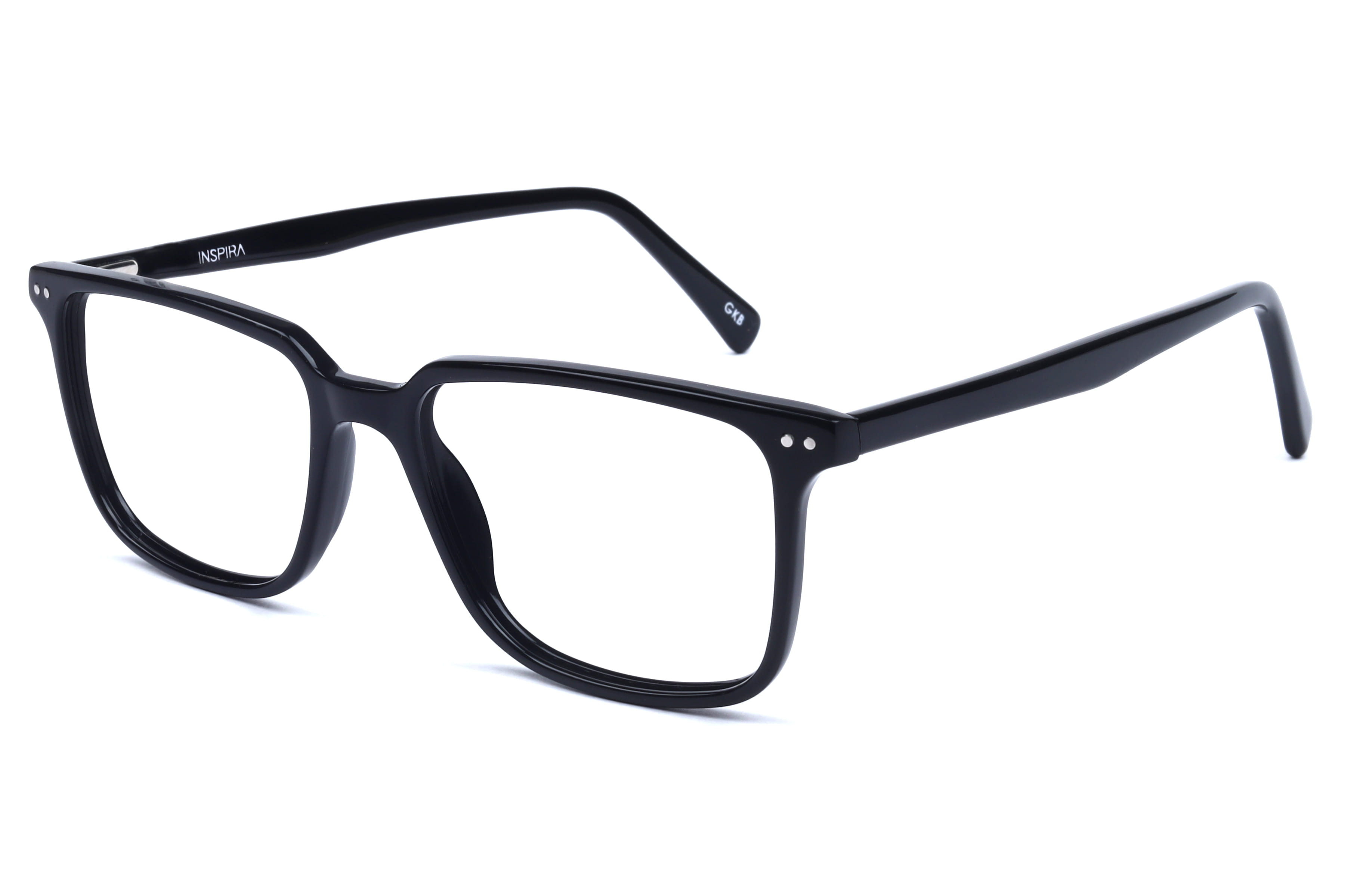 Inspira T 908 Frame Black Male Full Shell Frame — Black frame — view 1