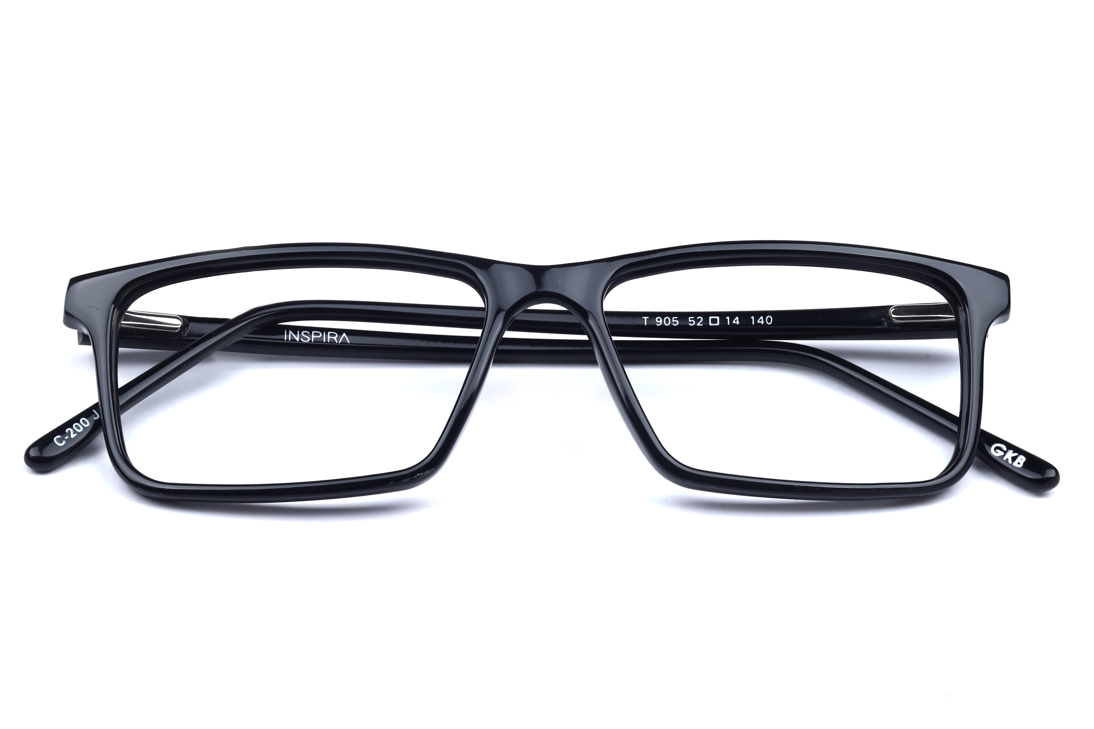 Inspira T 905 Frame Black Unisex Full Shell Frame — Black frame — view 4
