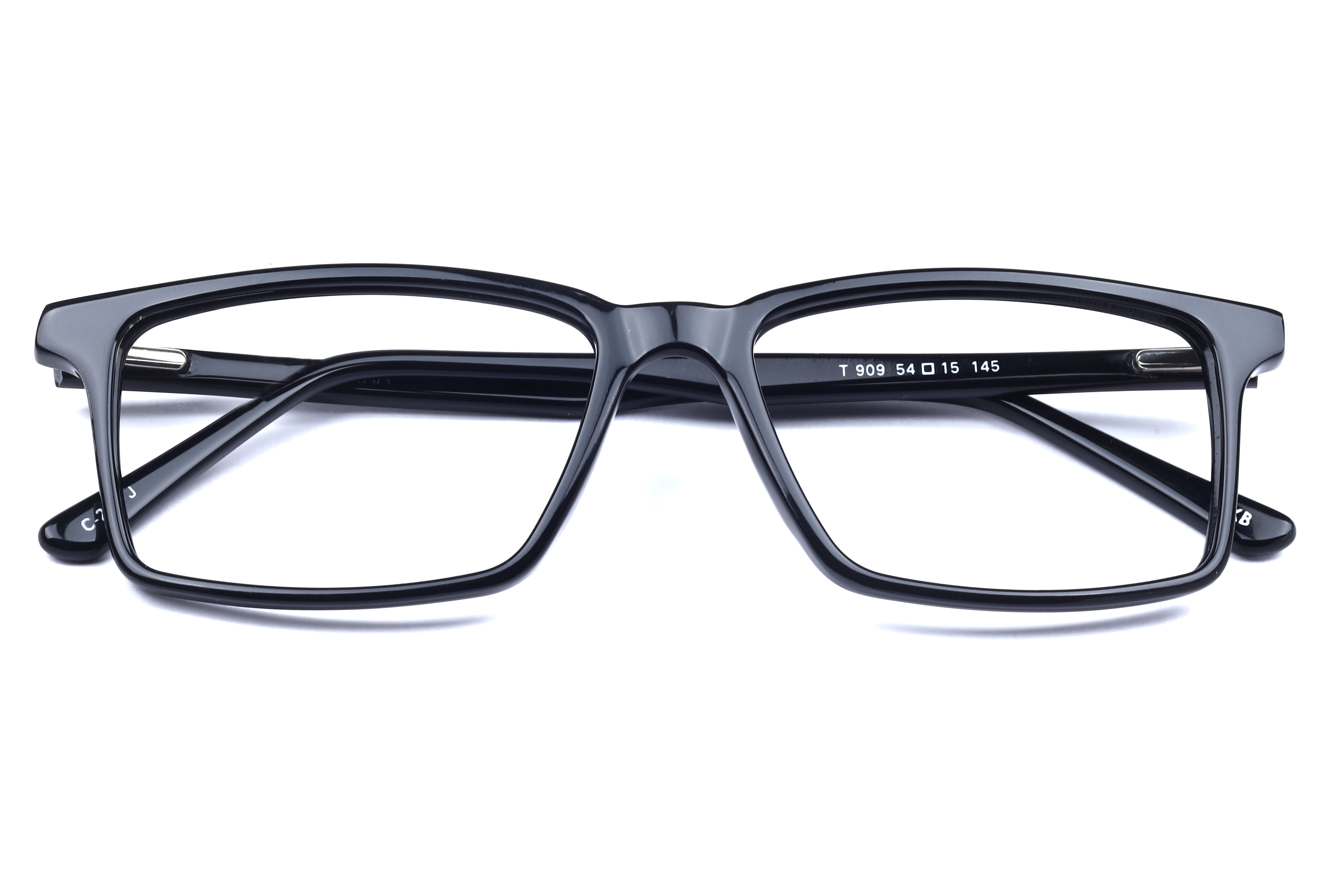 Inspira T 909 Frame Black Male Full Shell Frame — Black frame — view 4