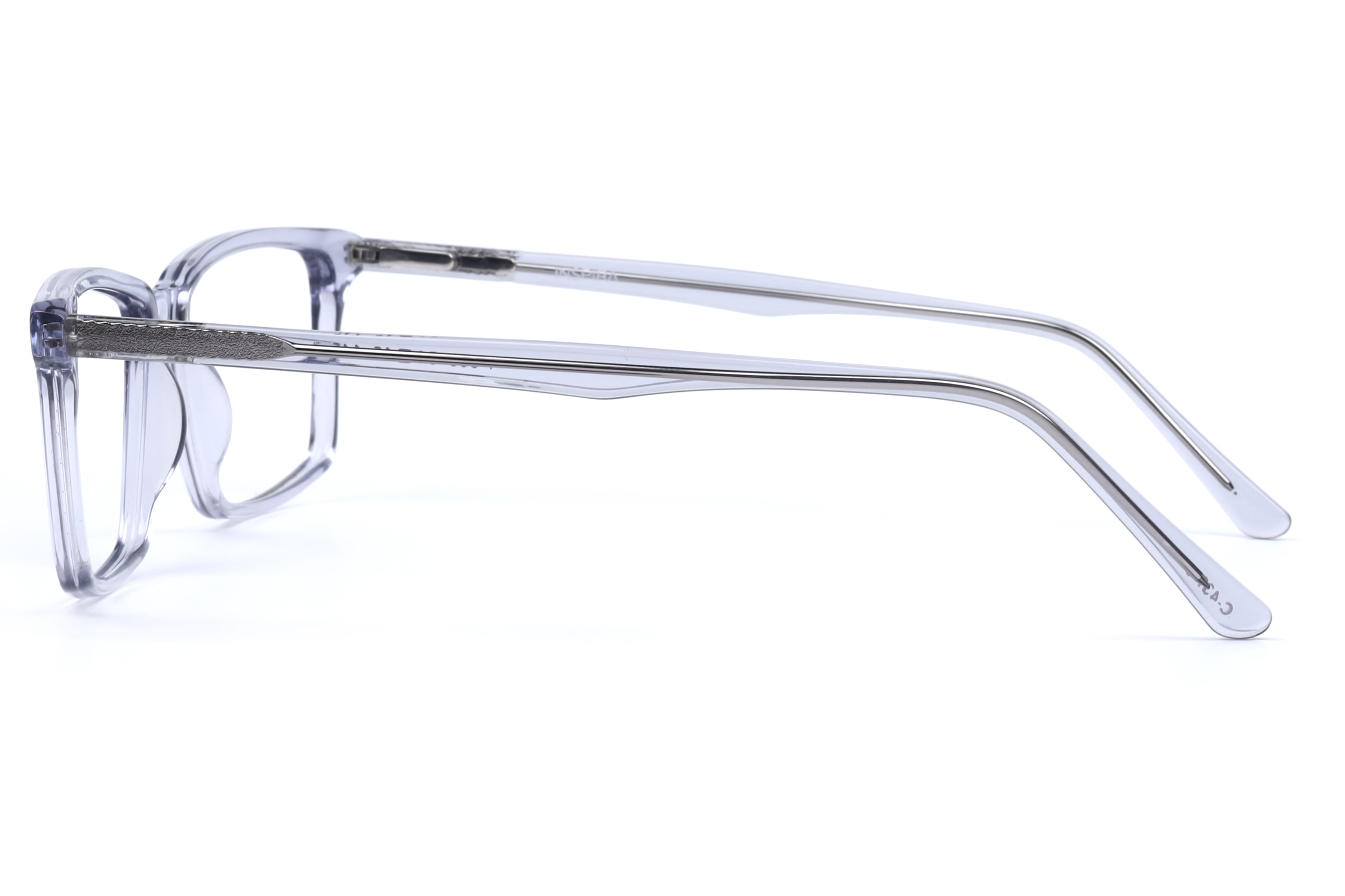 Inspira T 909 Frame Transparent Grey Male Full Shell Frame — Transparent Grey frame — view 3