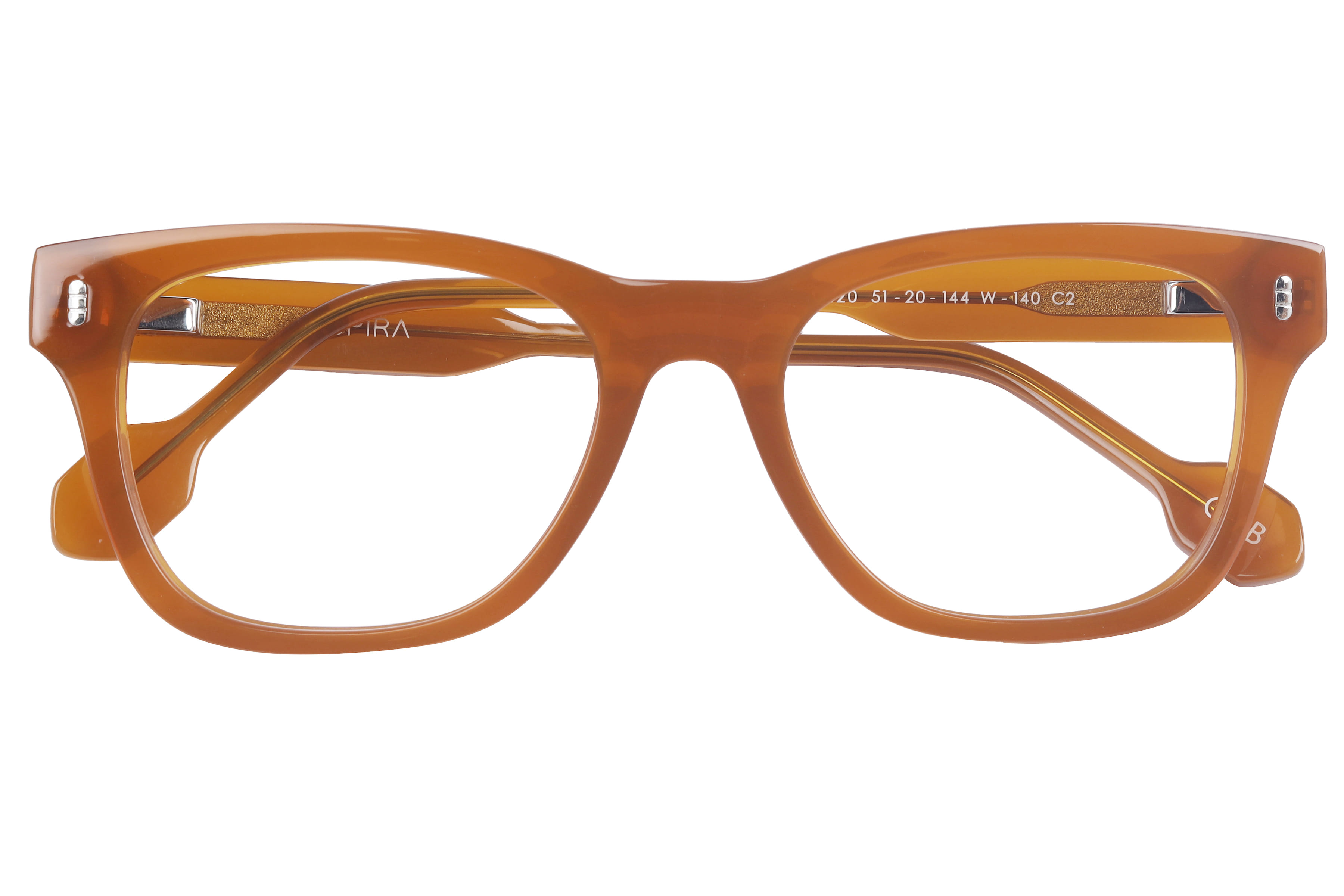 Inspira 13120 W-140 Frame Brown Male Full Shell Frame — Brown frame — view 4