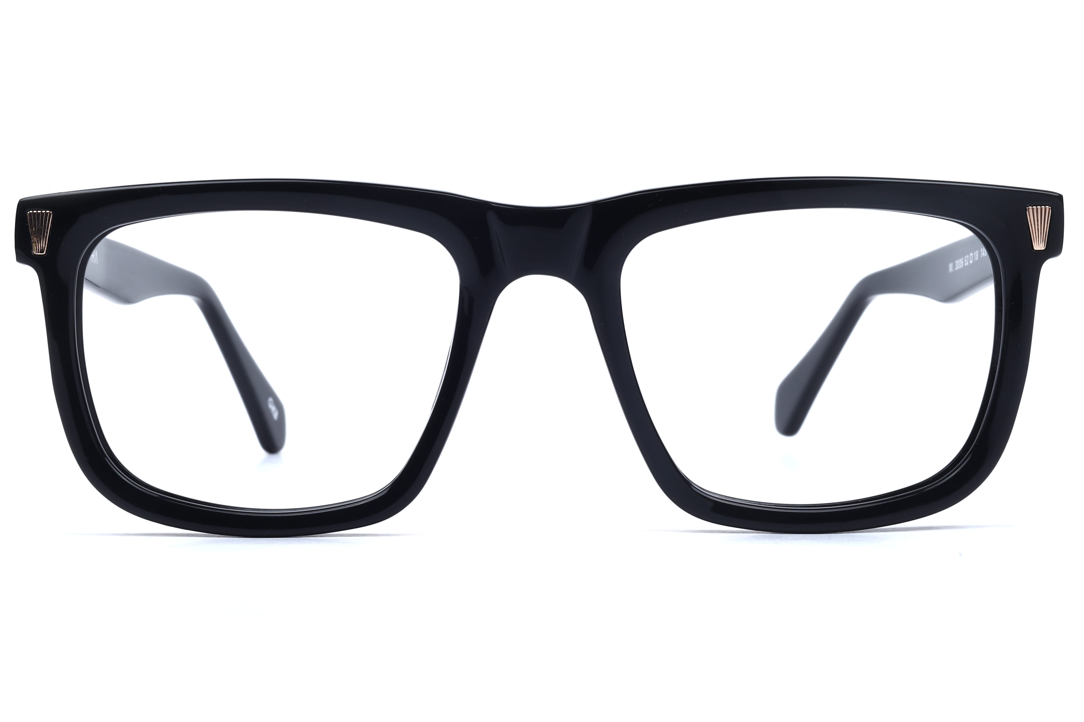 Inspira M.3006 Frame Black Male Full Shell Frame — Black frame — view 2