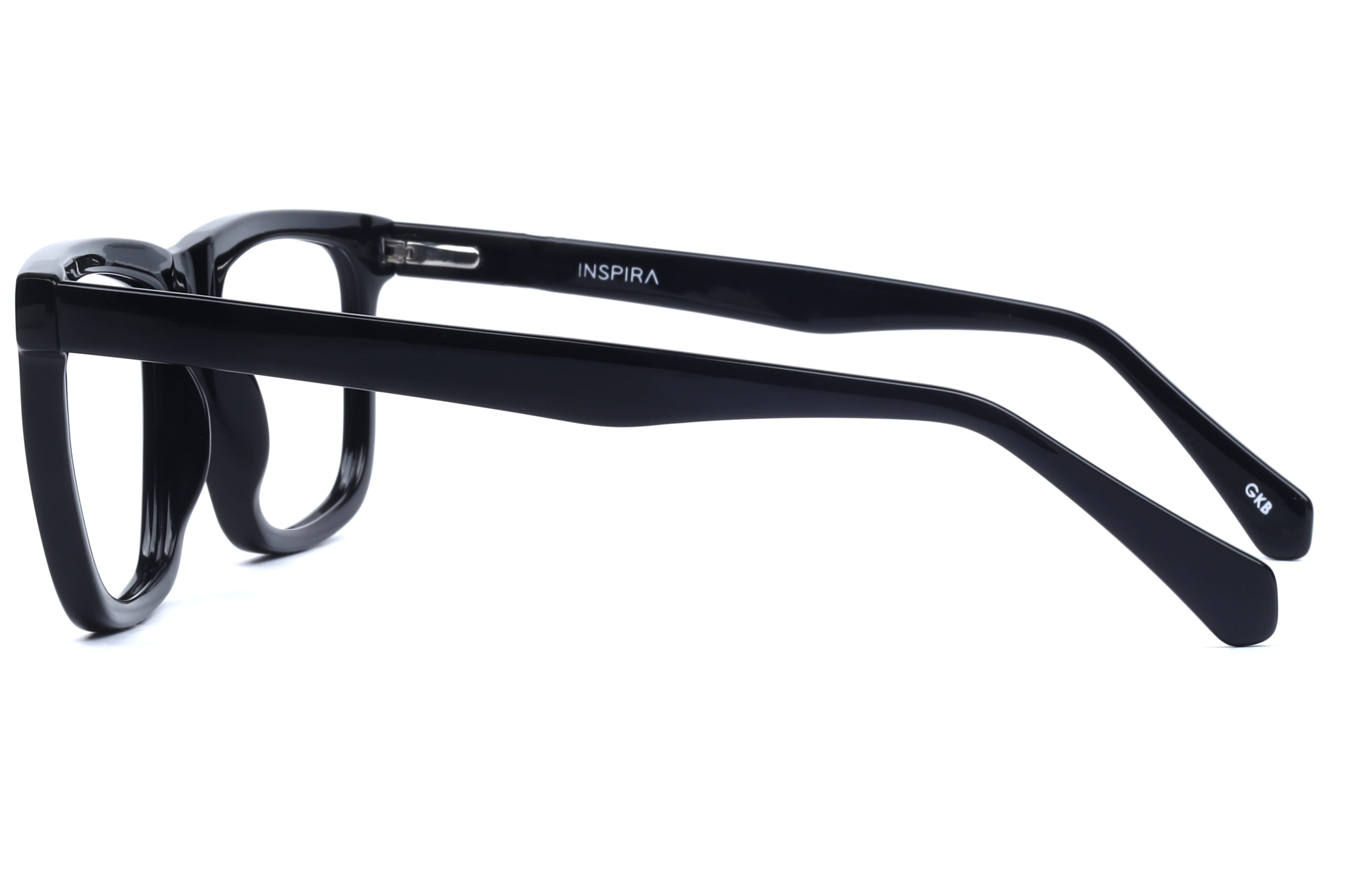 Inspira M.3006 Frame Black Male Full Shell Frame — Black frame — view 3
