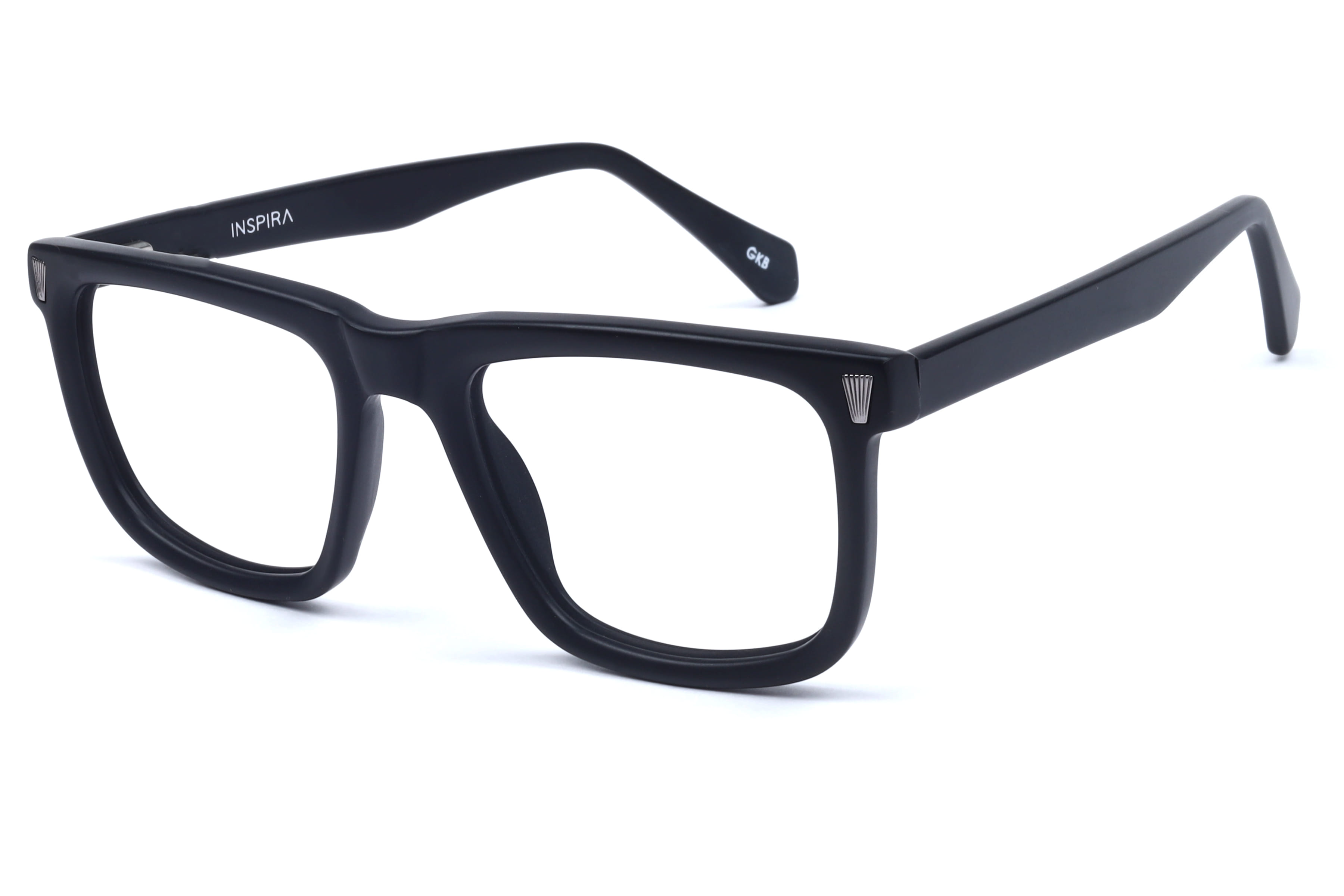 Inspira M.3006 Frame Matt Black Male Full Shell Frame — Matt Black frame — view 1
