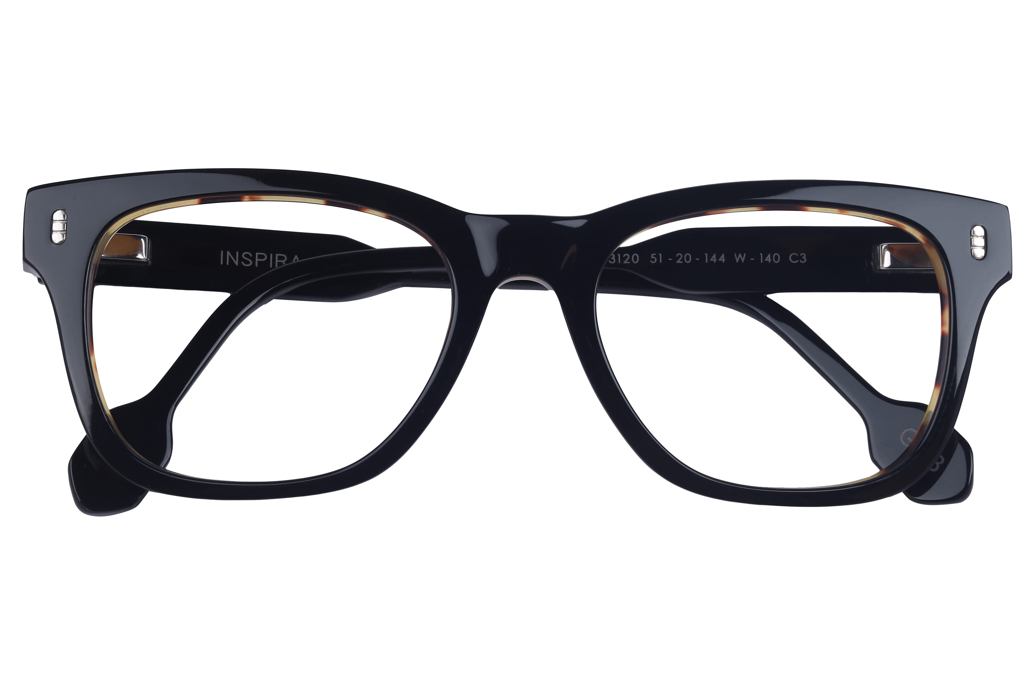 Inspira 13120 W-140 Frame Black Male Full Shell Frame — view 4