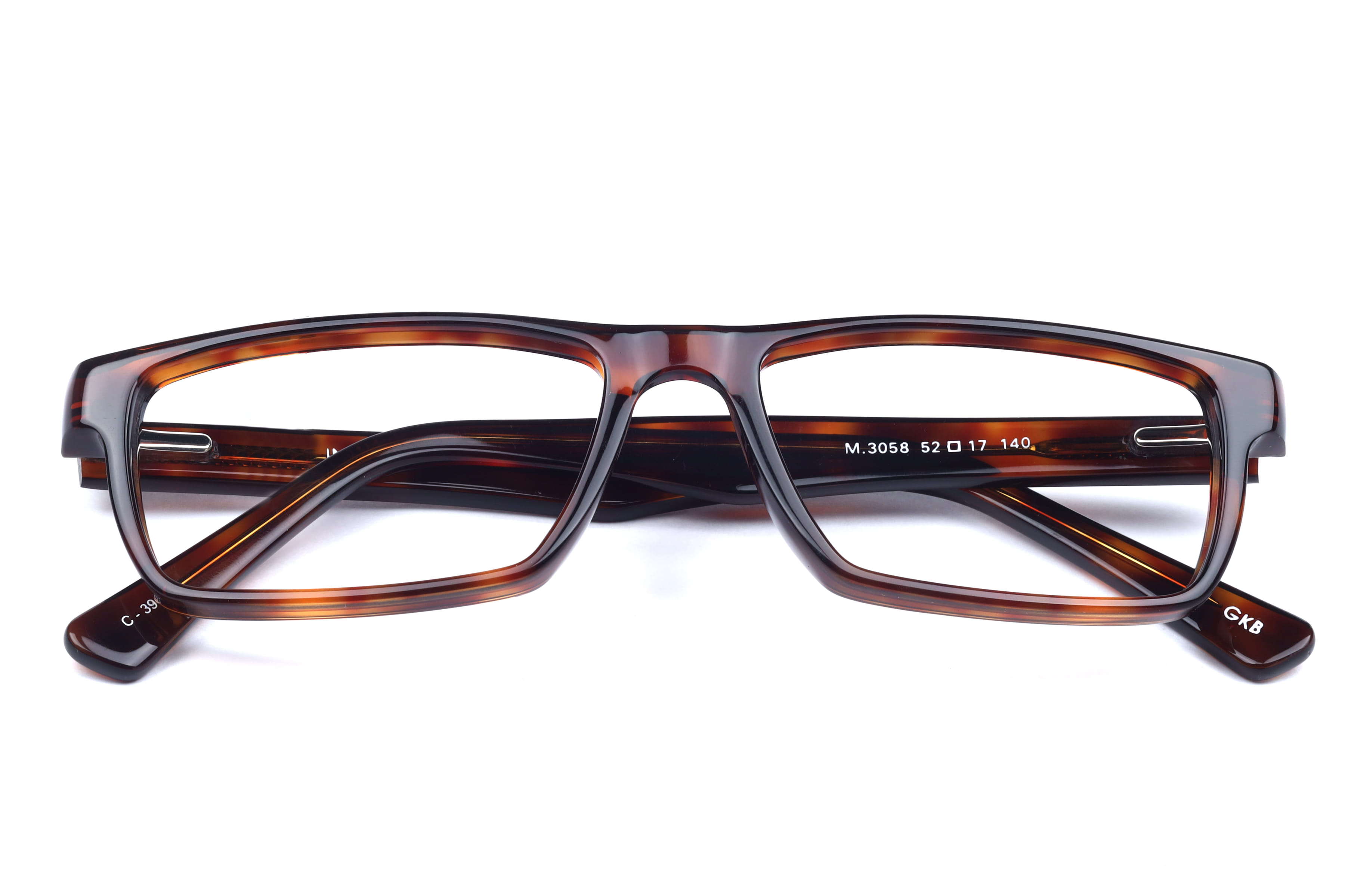 Inspira M.3058 Frame Havana Unisex Full Shell Frame — Havana frame — view 4