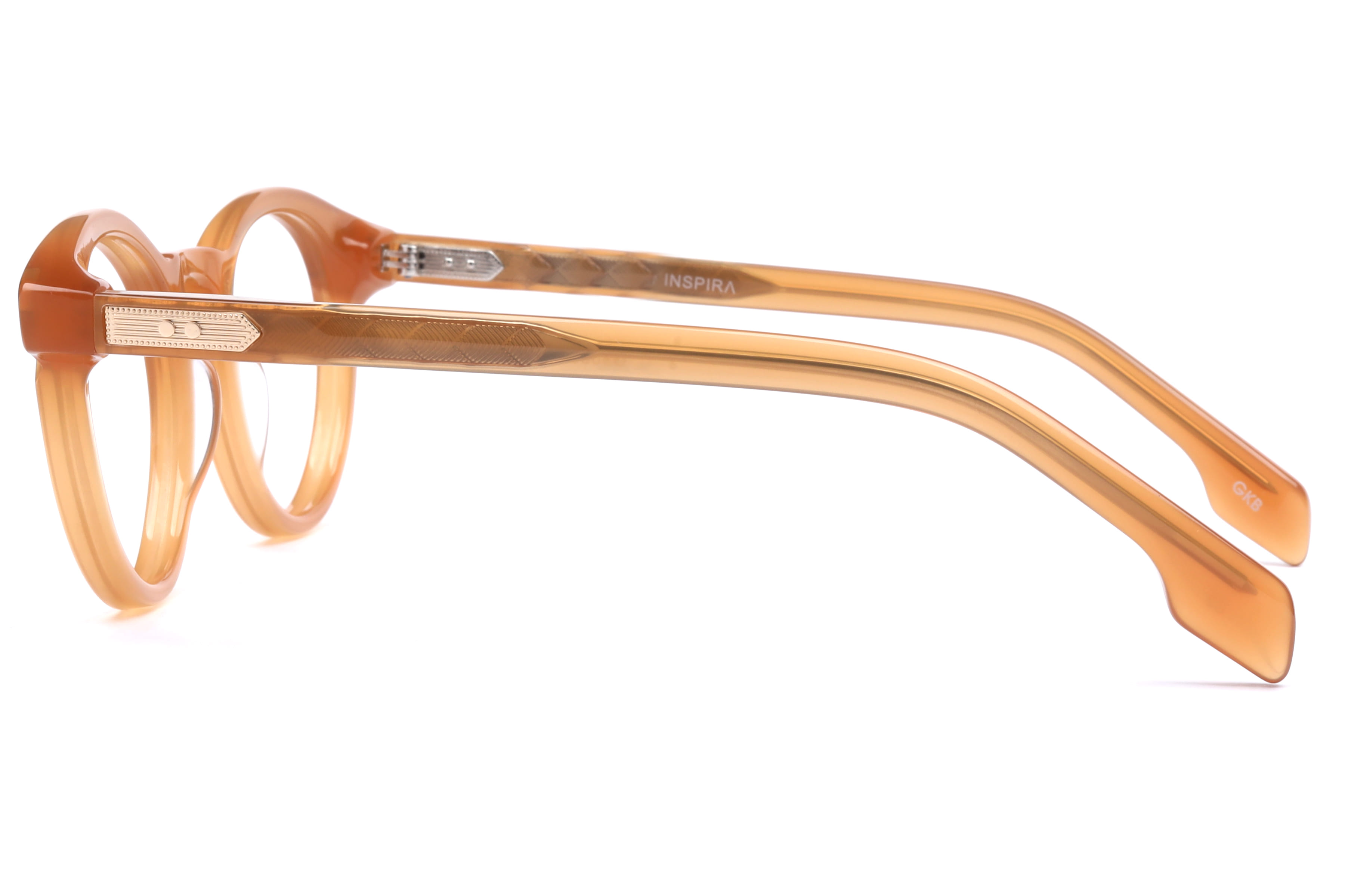 Inspira G9003 Frame Brown Unisex Full Shell Frame — Brown frame — view 3