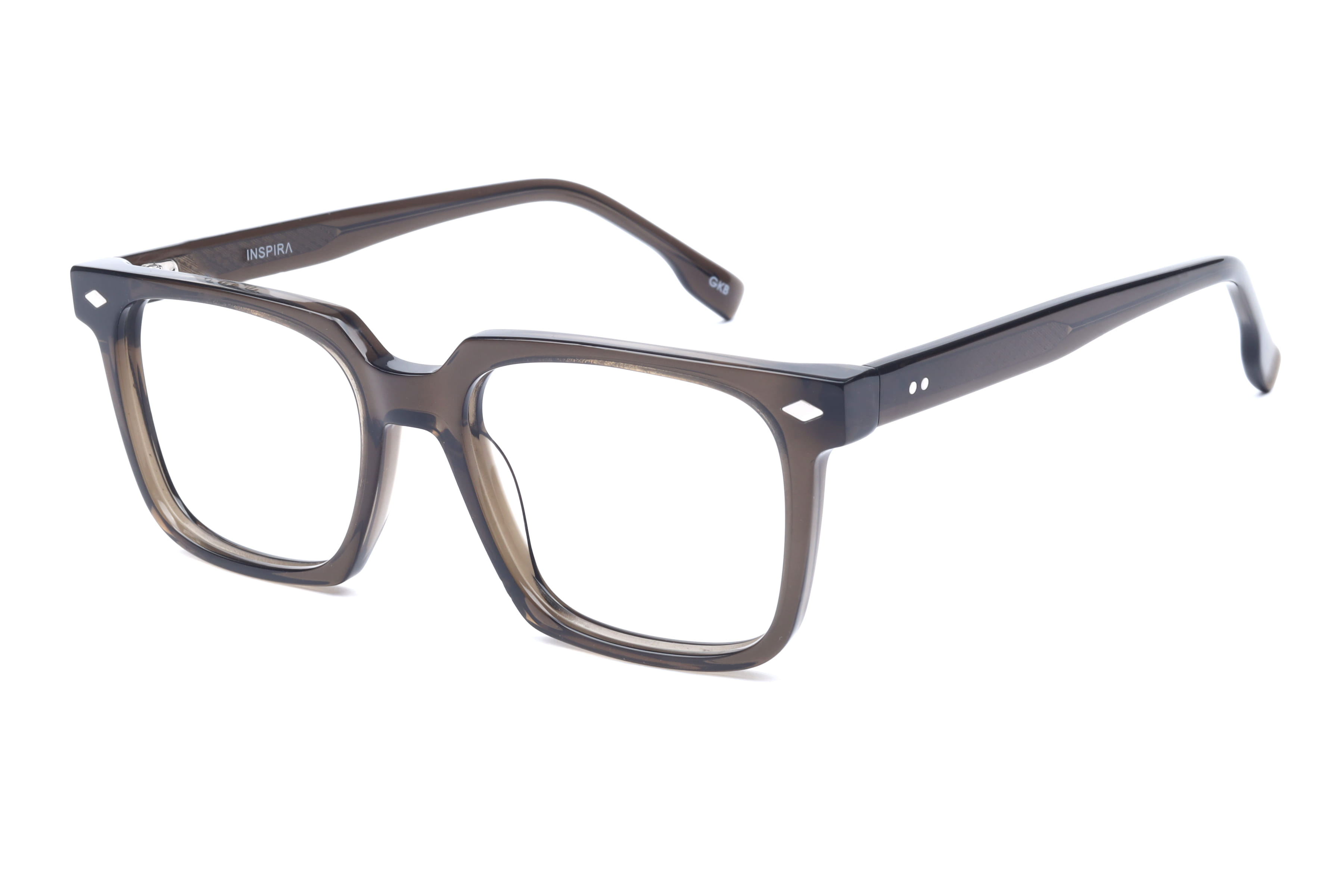 Inspira G9020 Frame Olive Male Full Shell Frame — Olive frame — view 1