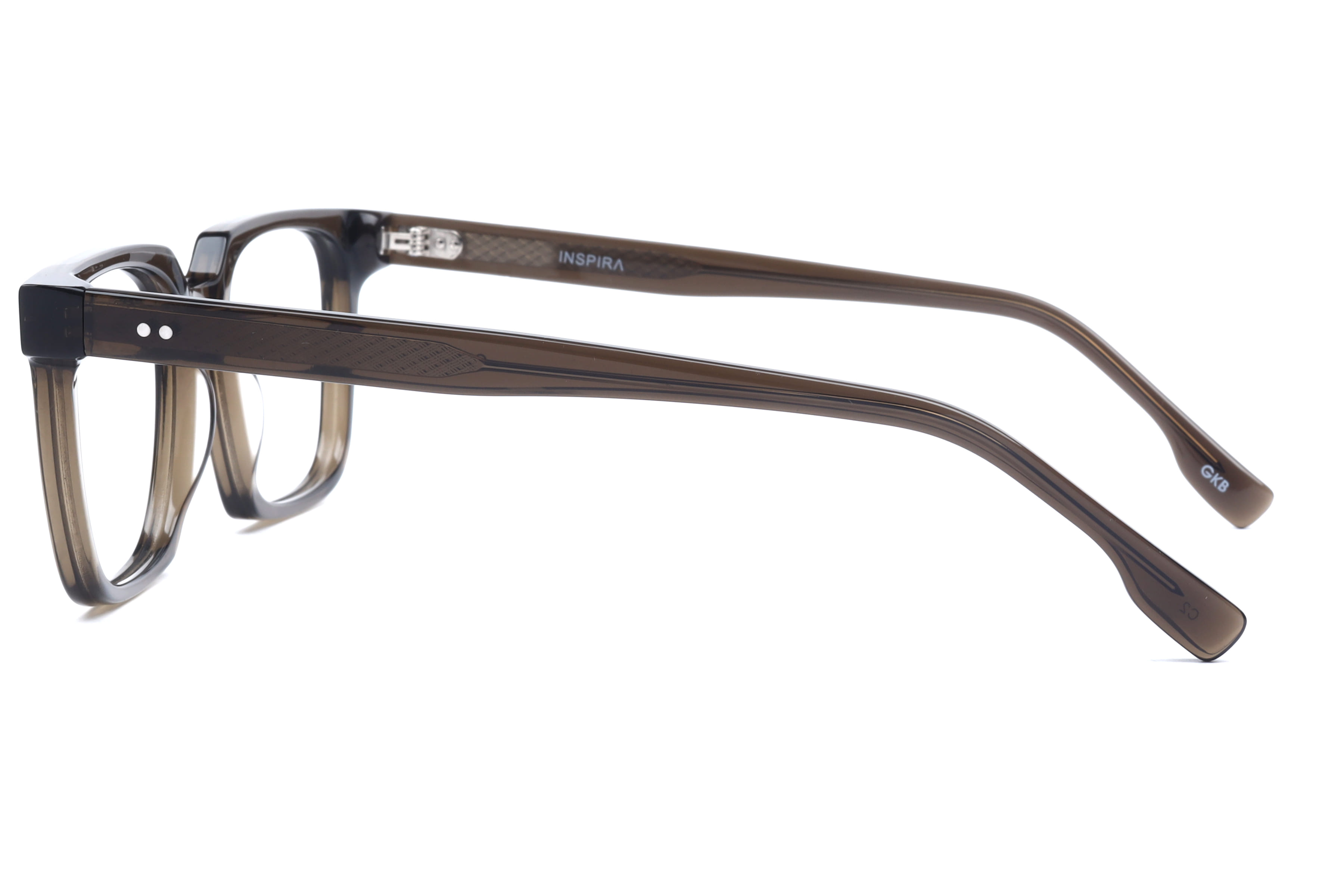 Inspira G9020 Frame Olive Male Full Shell Frame — Olive frame — view 3