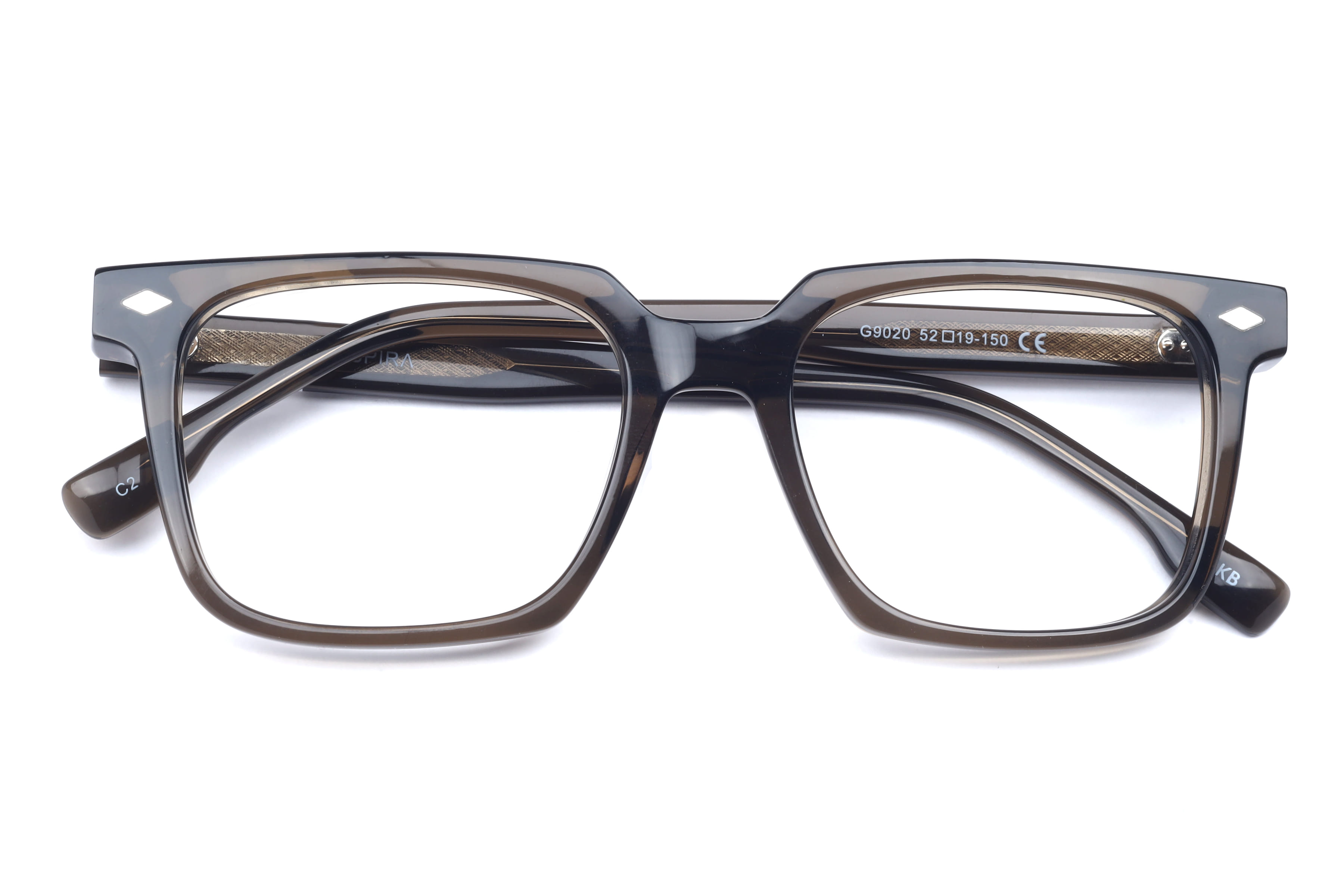 Inspira G9020 Frame Olive Male Full Shell Frame — Olive frame — view 4