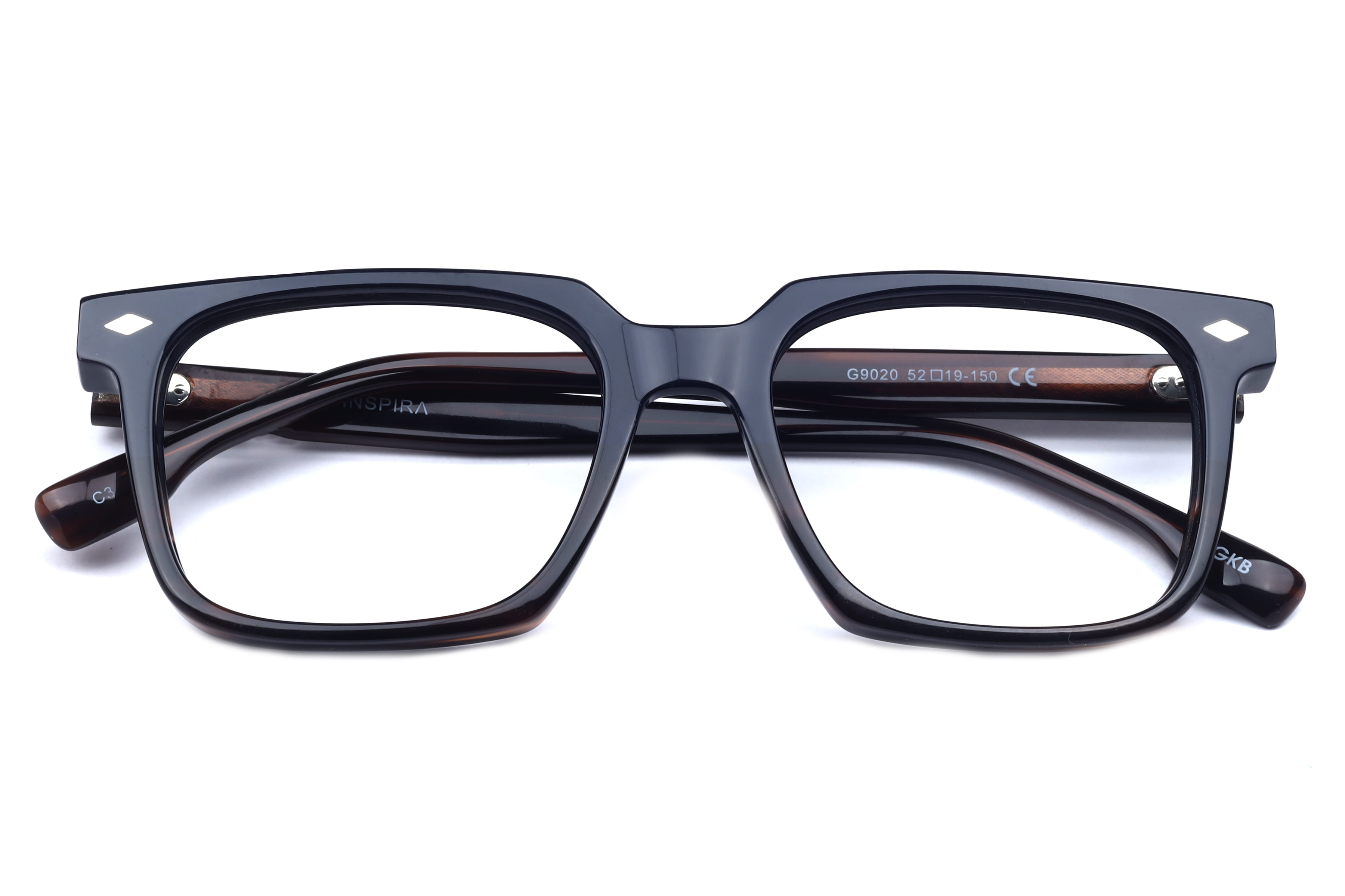 Inspira G9020 Frame Blue Male Full Shell Frame — Blue frame — view 4