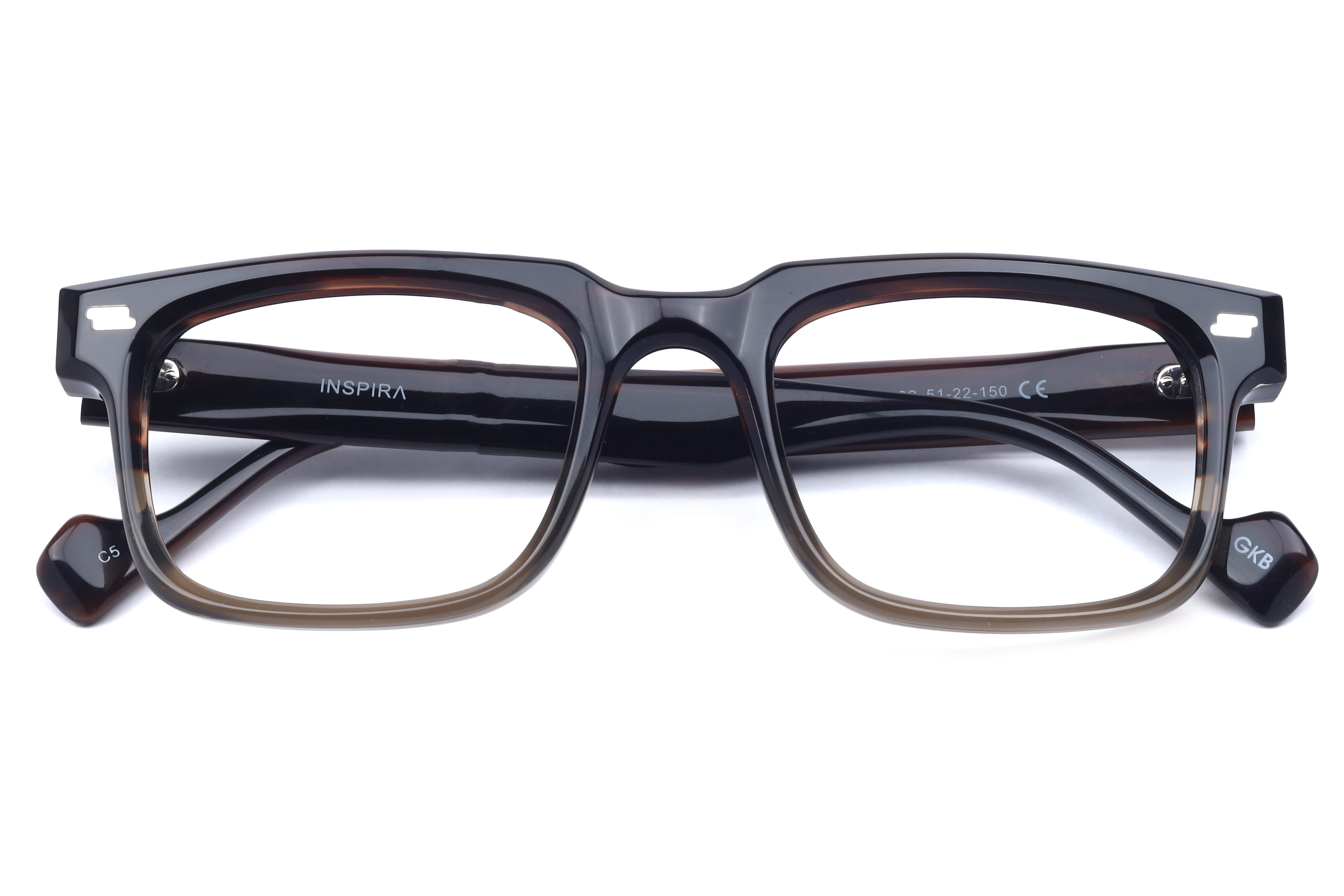 Inspira G9022 Frame Havana Male Full Shell Frame — Havana frame — view 4