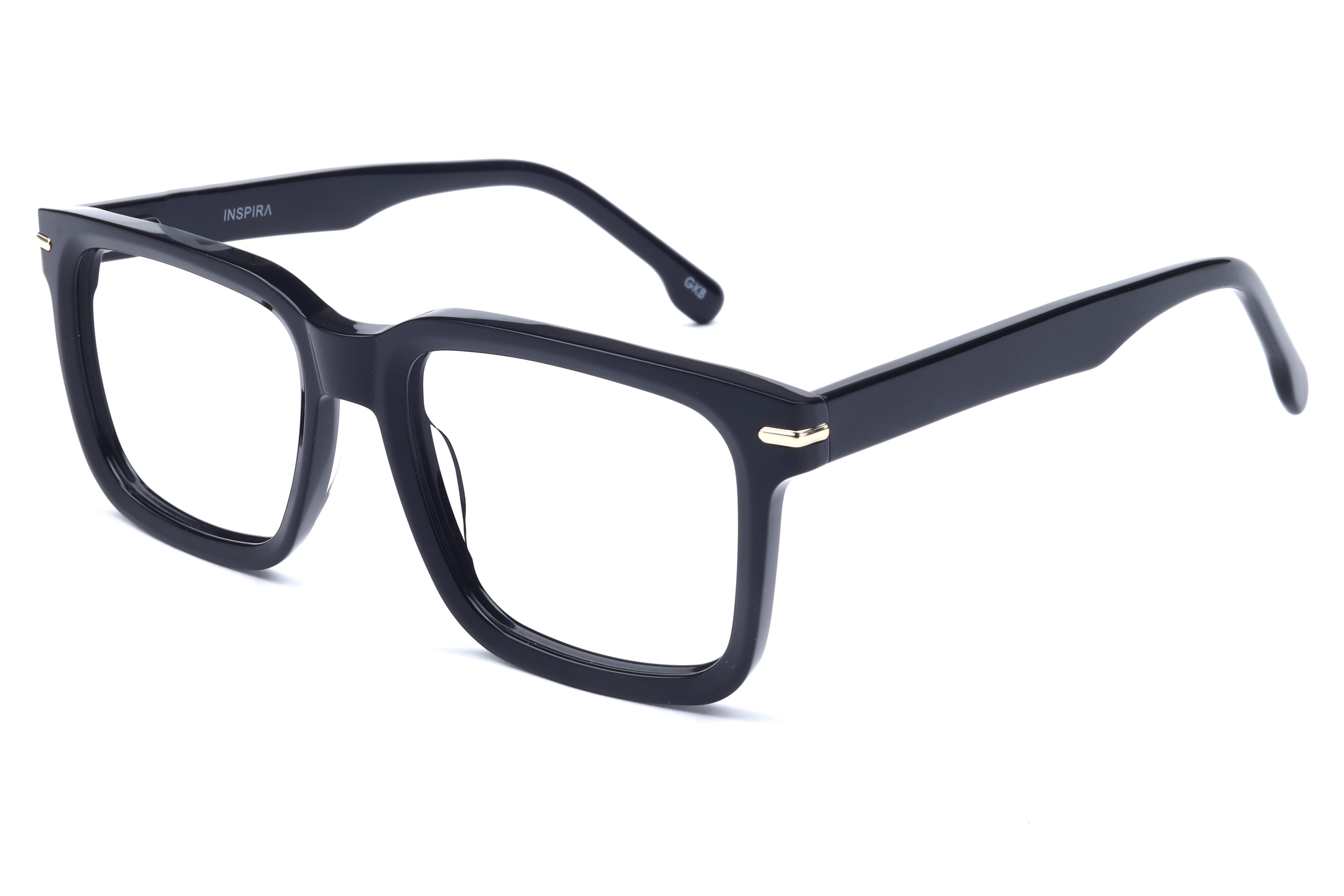 Inspira 9755 Frame Black Male Full Shell Frame — Black frame — view 1