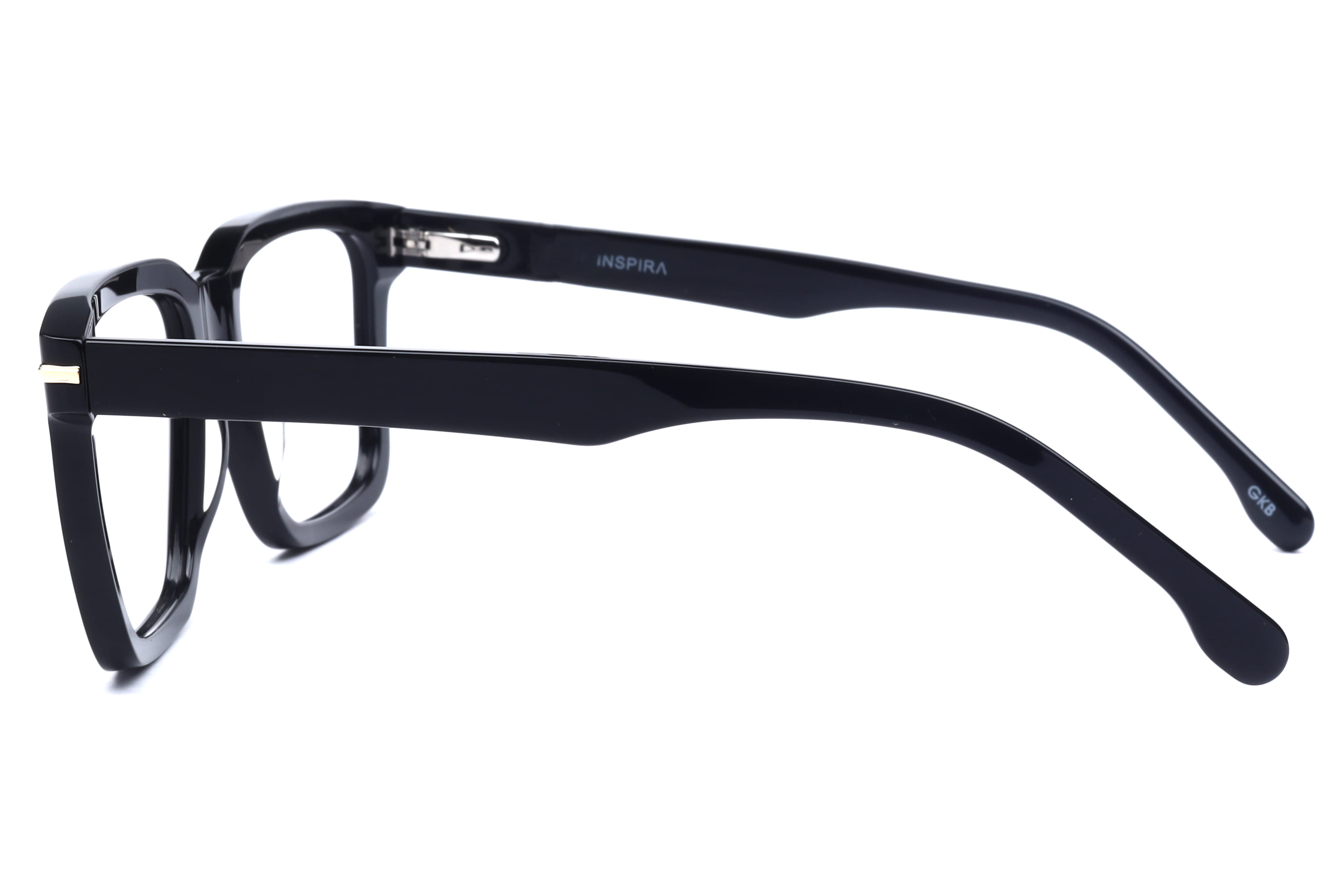 Inspira 9755 Frame Black Male Full Shell Frame — Black frame — view 3