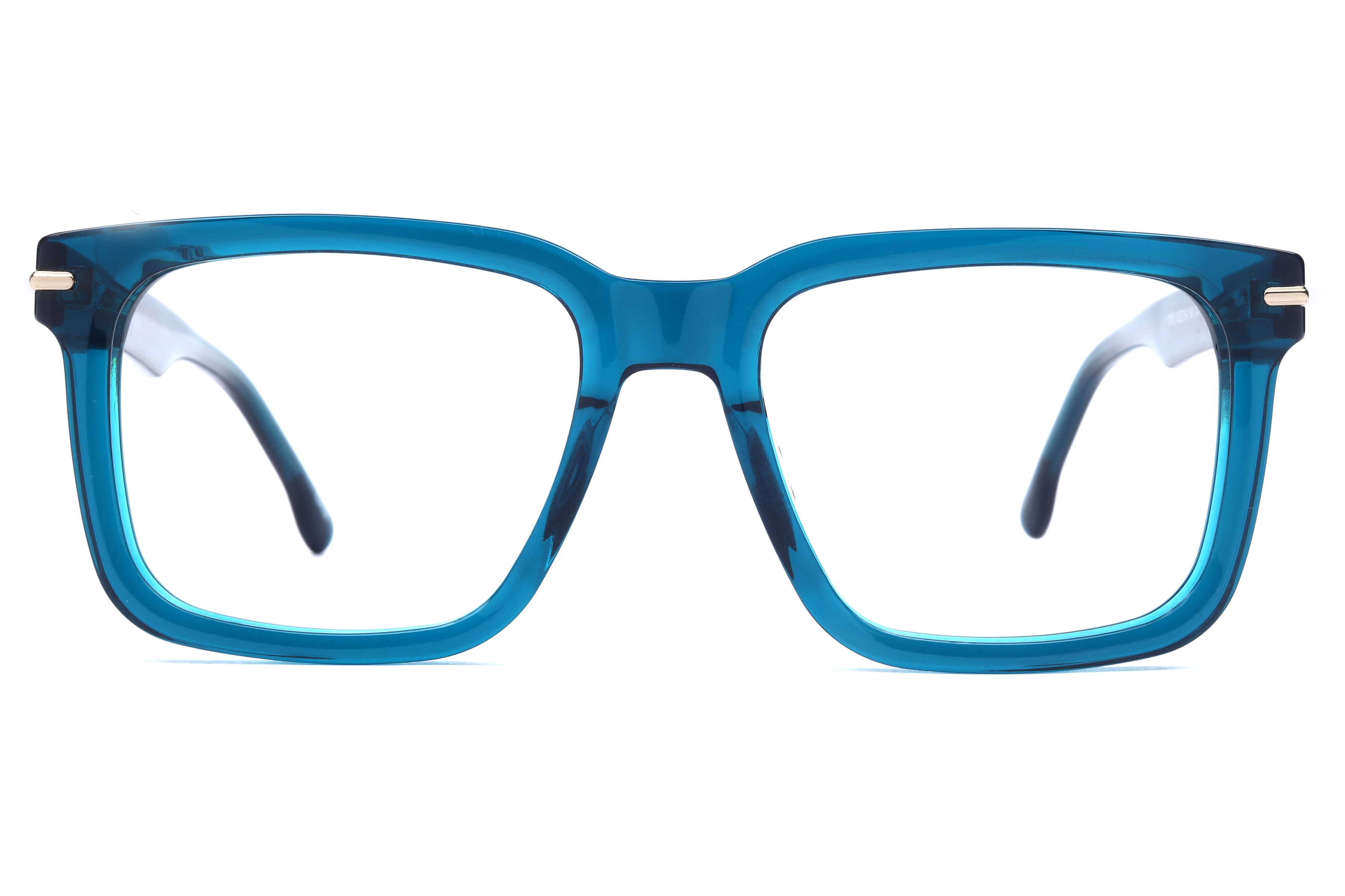 Inspira 9755 Frame Transparent Green Male Full Shell Frame — Transparent Green frame — view 2