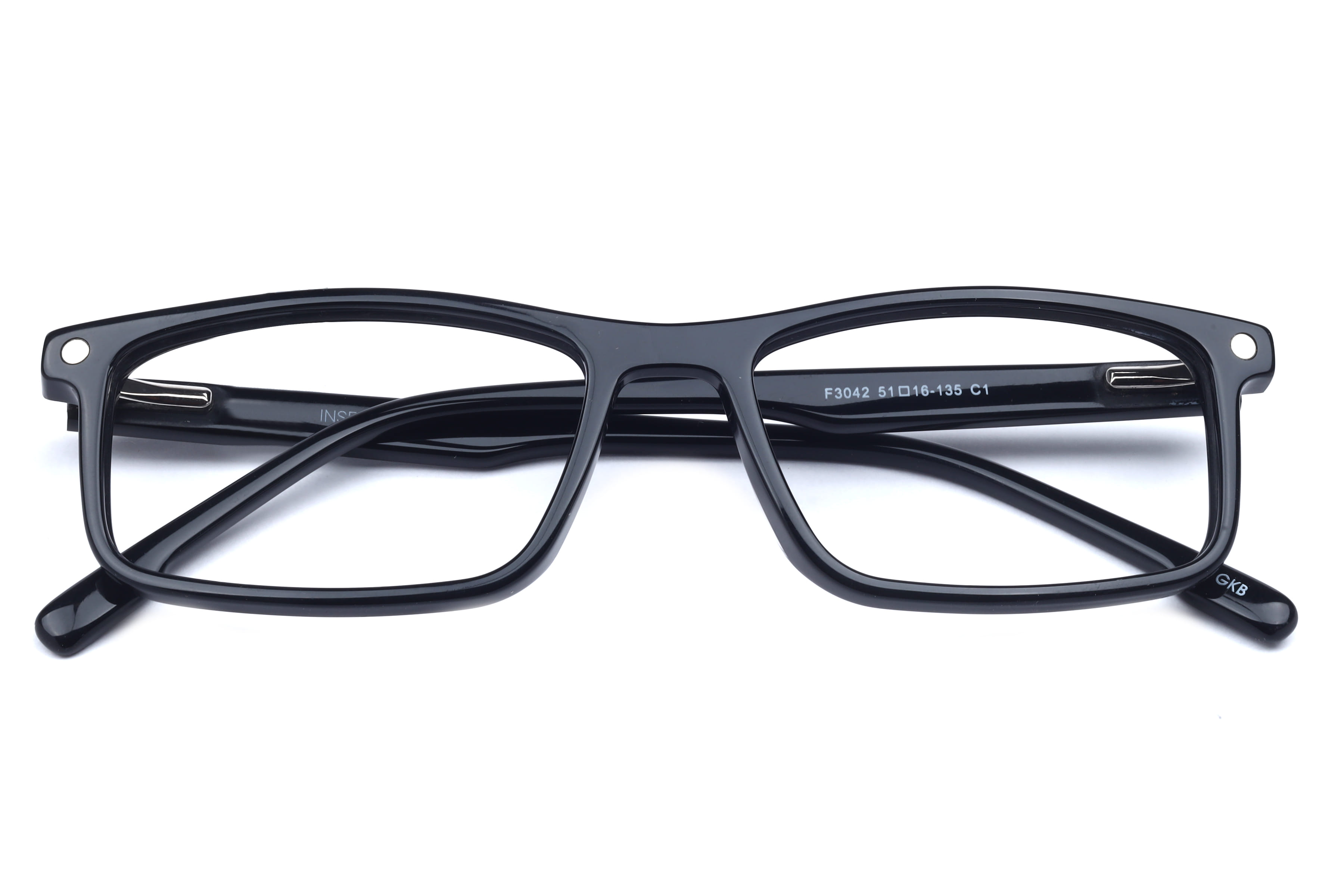 Inspira F3042 Frame Black Unisex Full Shell Frame — Black frame — view 4