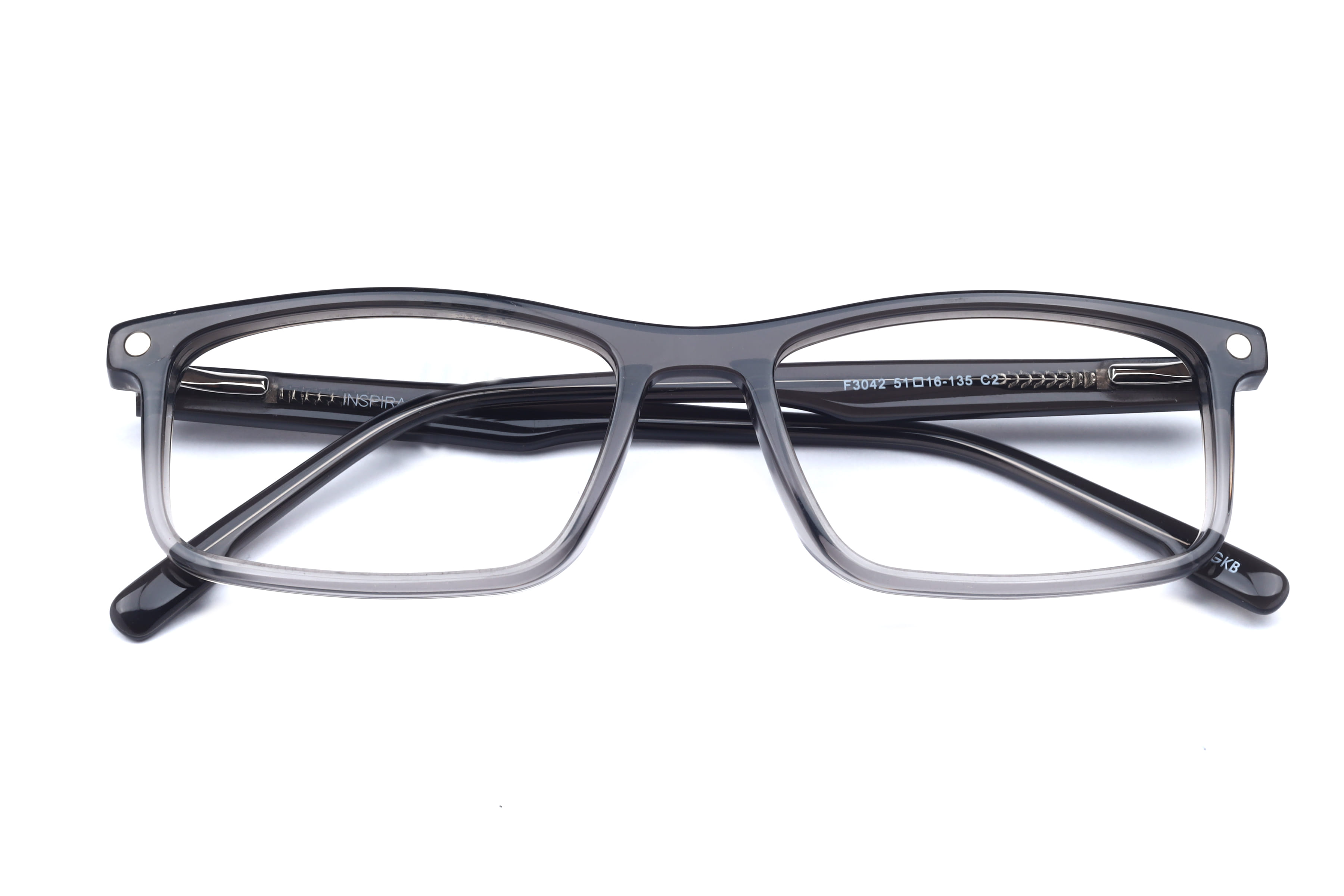 Inspira F3042 Frame Grey Unisex Full Shell Frame — Grey frame — view 4