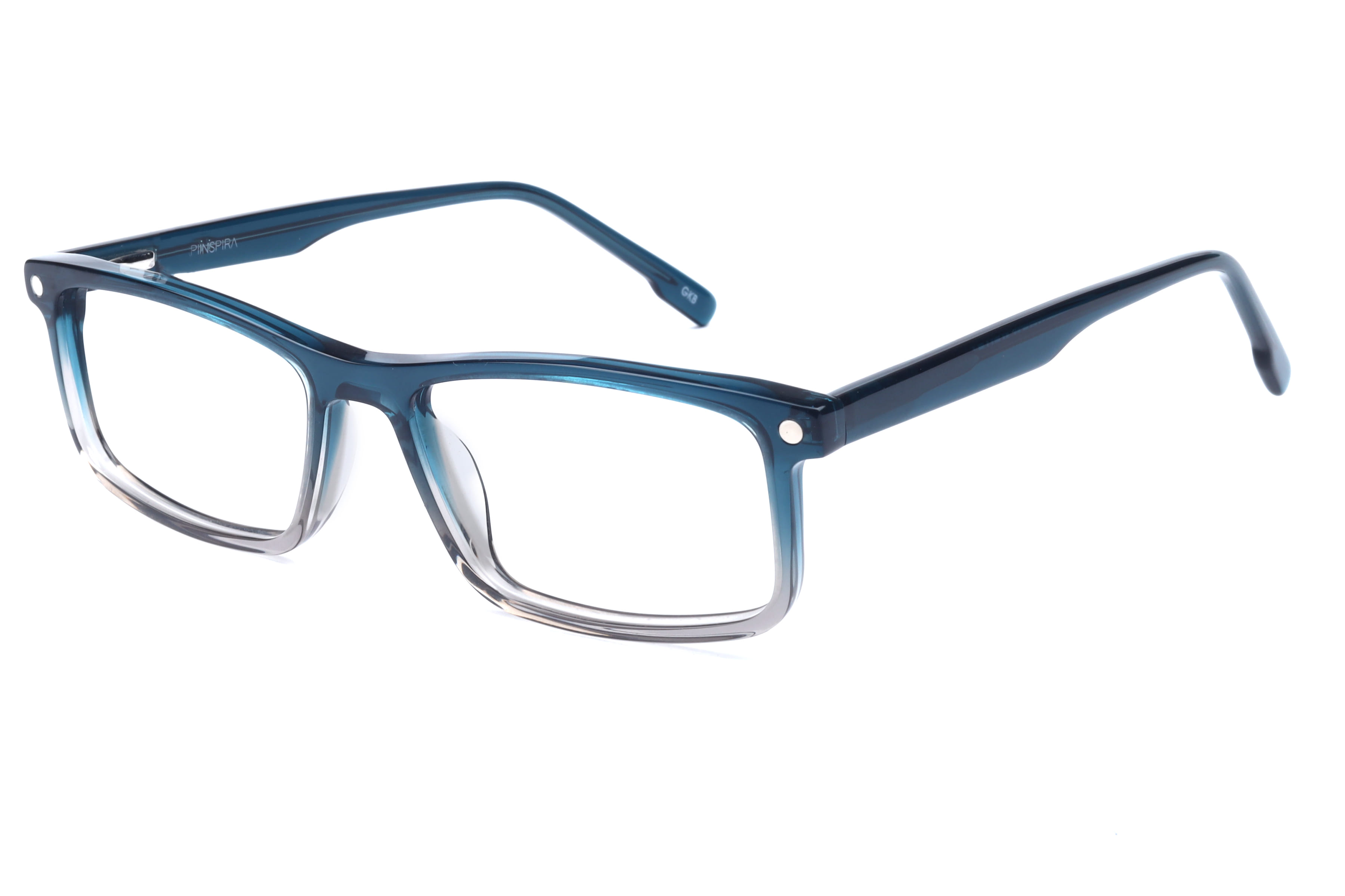 Inspira F3042 Frame Transparent Green Unisex Full Shell Frame — Transparent Green frame — view 1