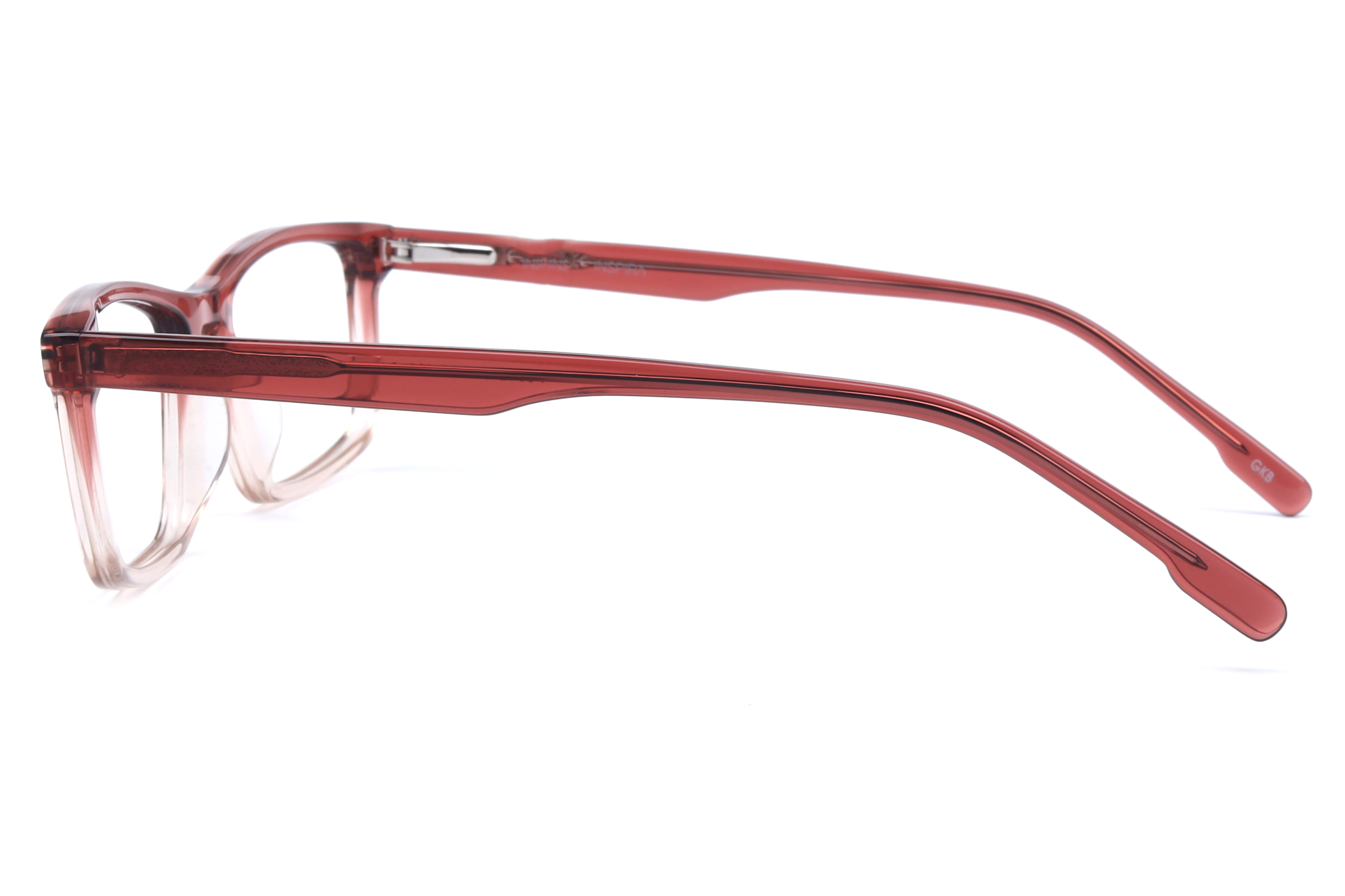 Inspira F3042 Frame Transparent Brown Unisex Full Shell Frame — Transparent Brown frame — view 3