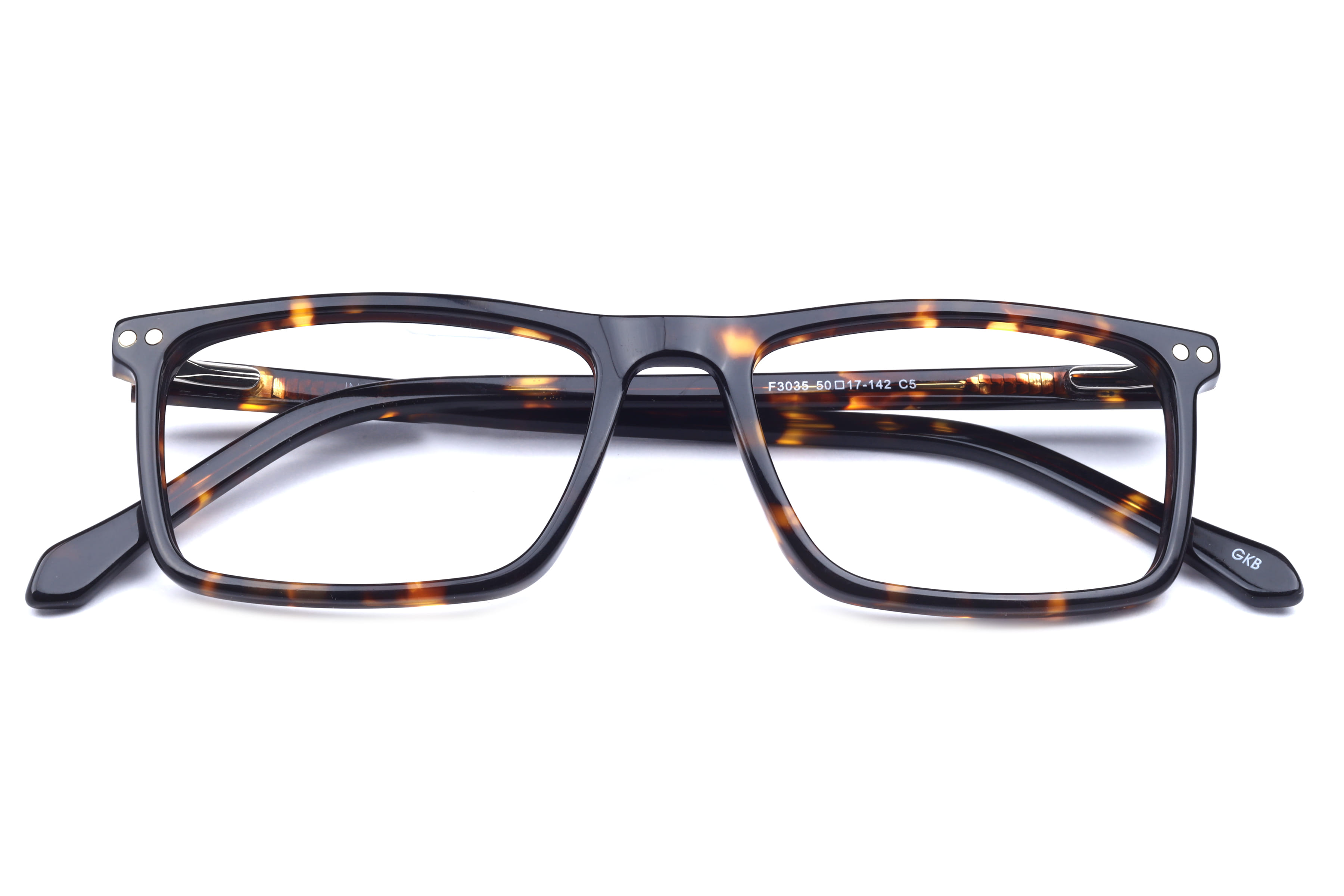 Inspira F3035 Frame Havana Unisex Full Shell Frame — Havana frame — view 3