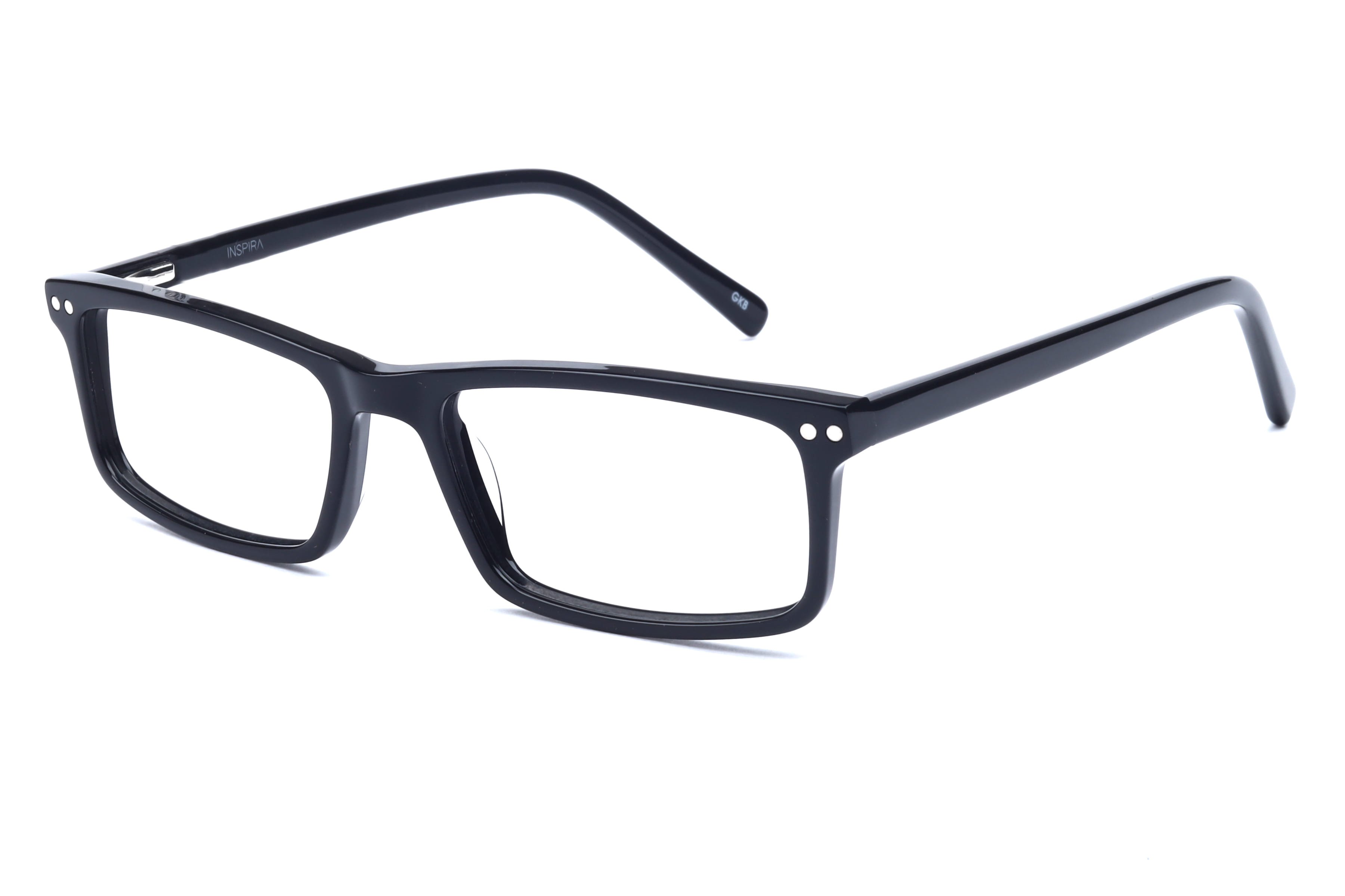 Inspira F3037 Frame Black Unisex Full Shell Frame — Black frame — view 1