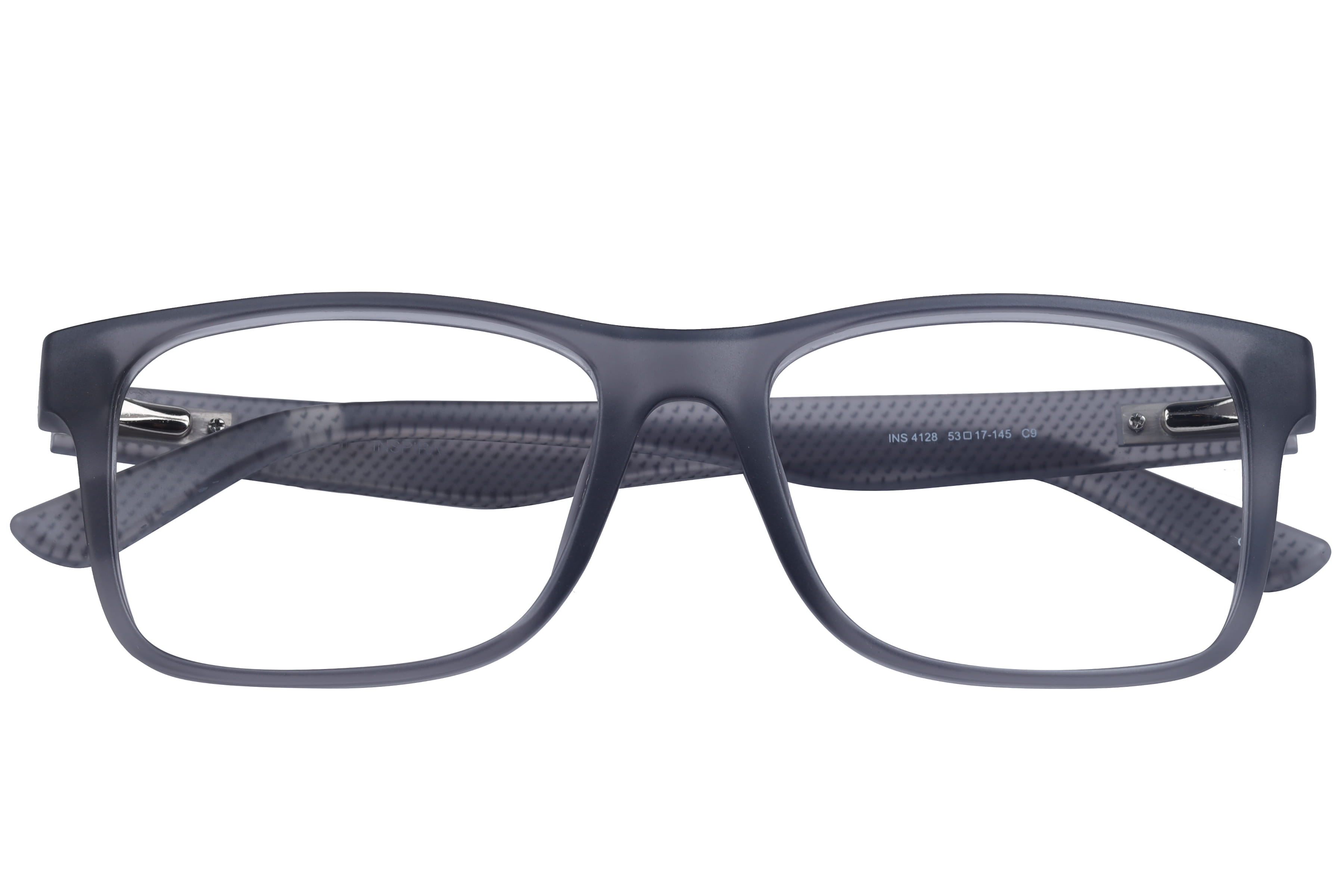 Inspira 4128 Frame Matt Grey Male Full Shell Frame — Matt Grey frame — view 4
