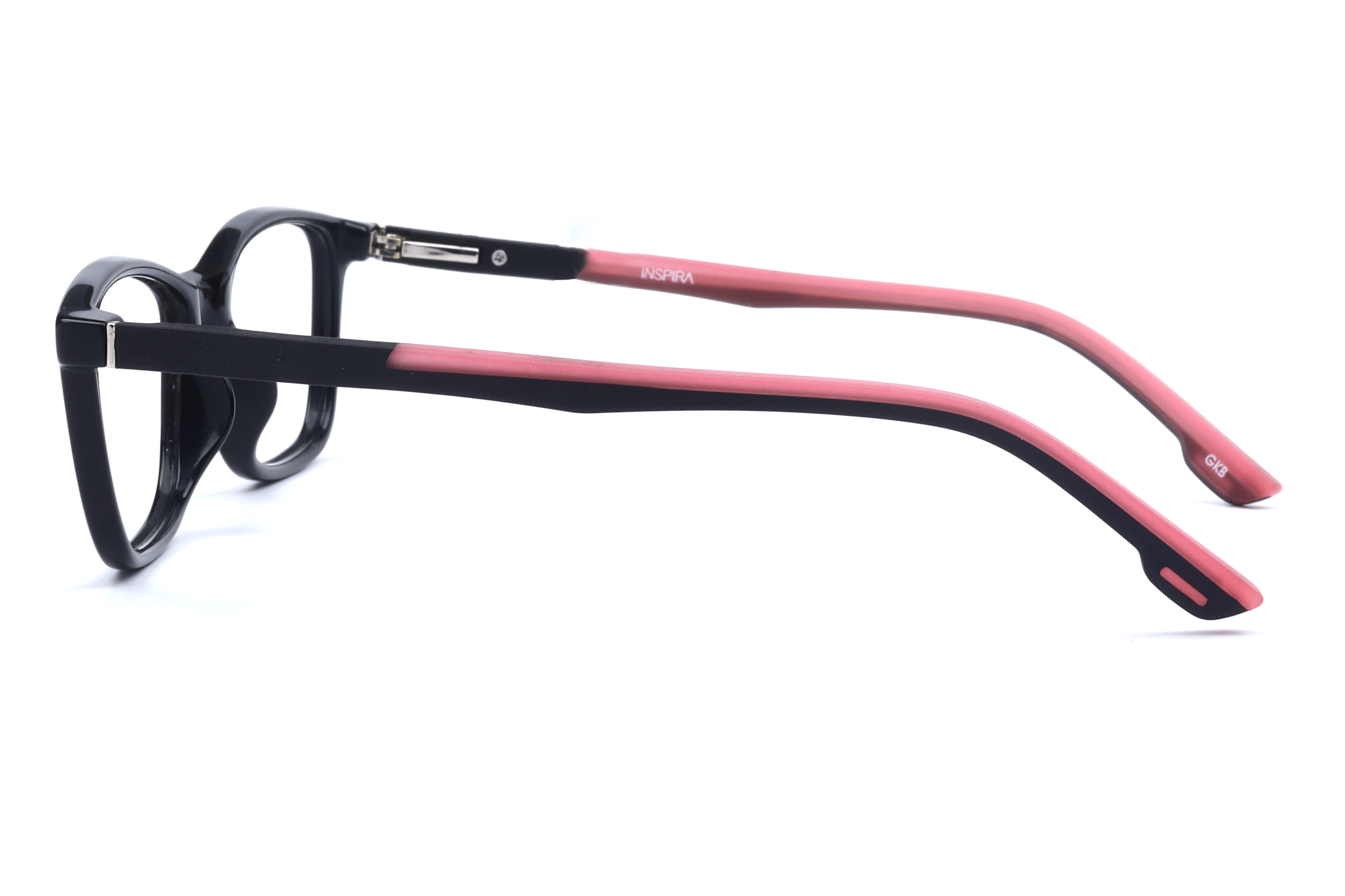 Inspira H6504 Frame Black Unisex Full Rubber Frame — Black frame — view 3