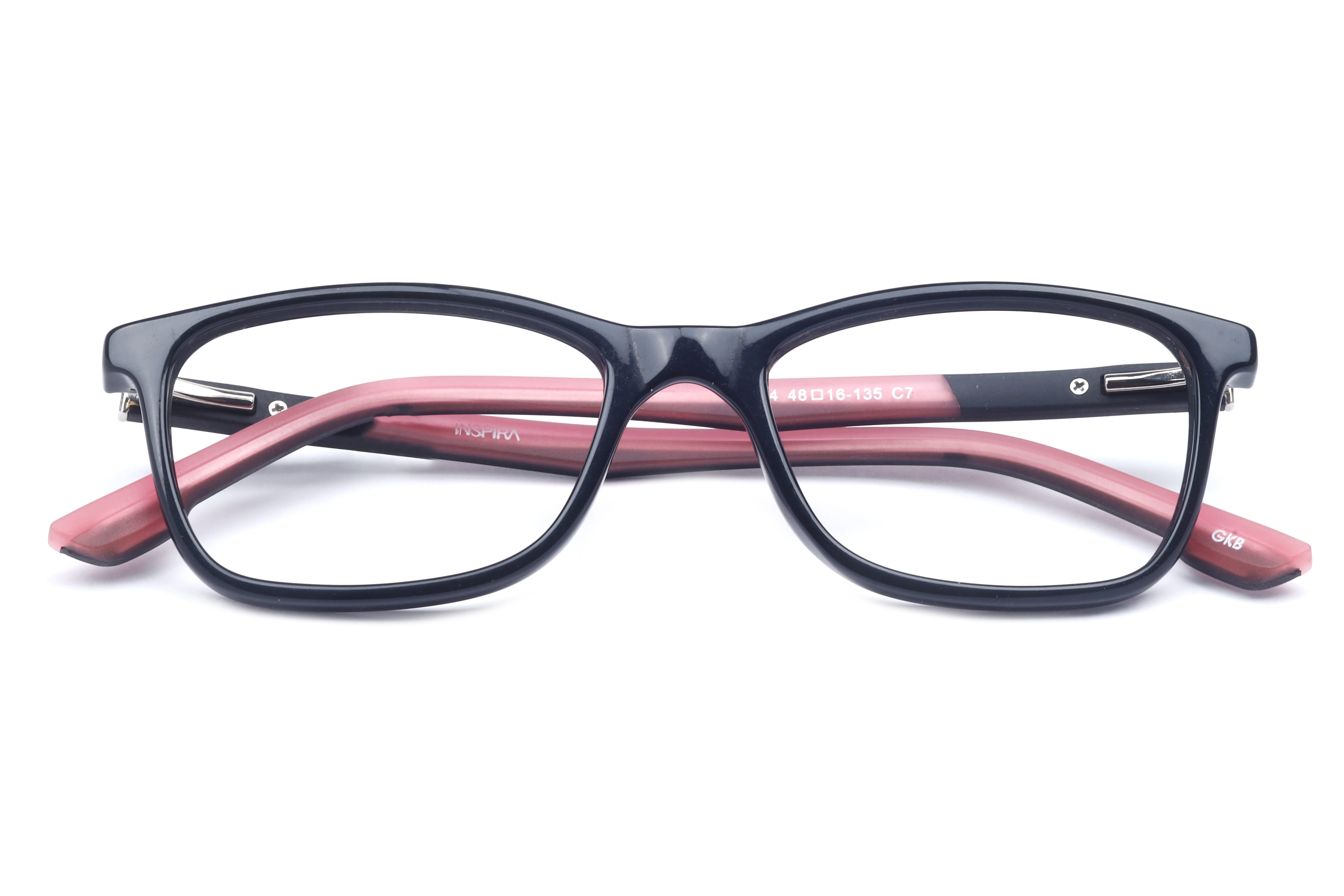 Inspira H6504 Frame Black Unisex Full Rubber Frame — Black frame — view 4