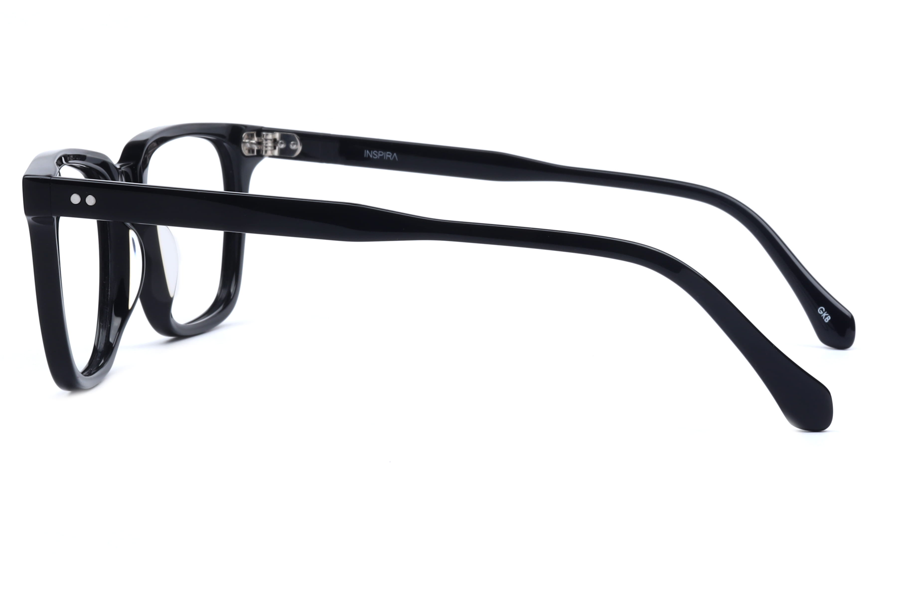 Inspira TA9307 Frame Black Male Full Shell Frame — Black frame — view 3