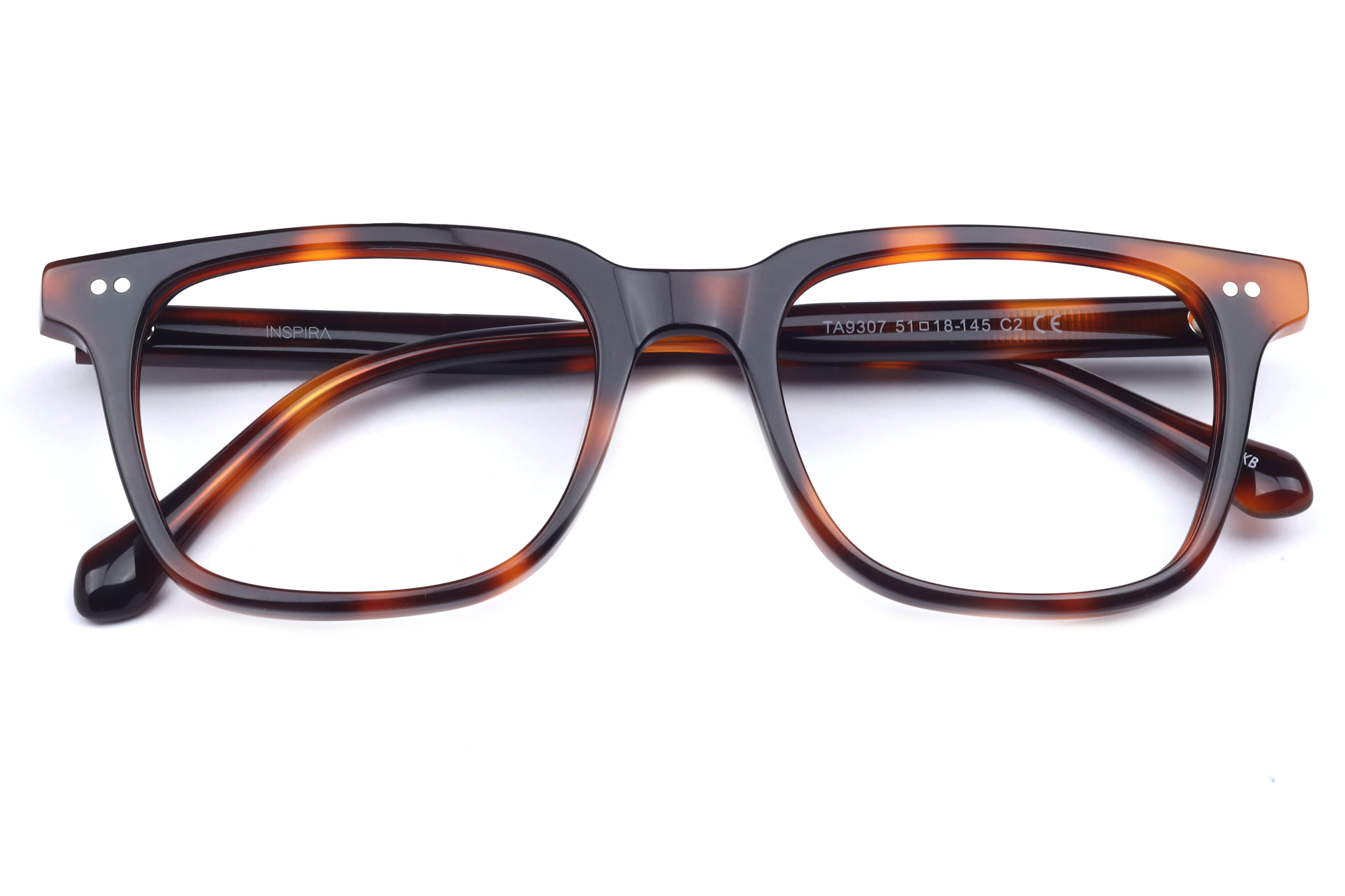 Inspira TA9307 Frame Havana Male Full Shell Frame — Havana frame — view 4