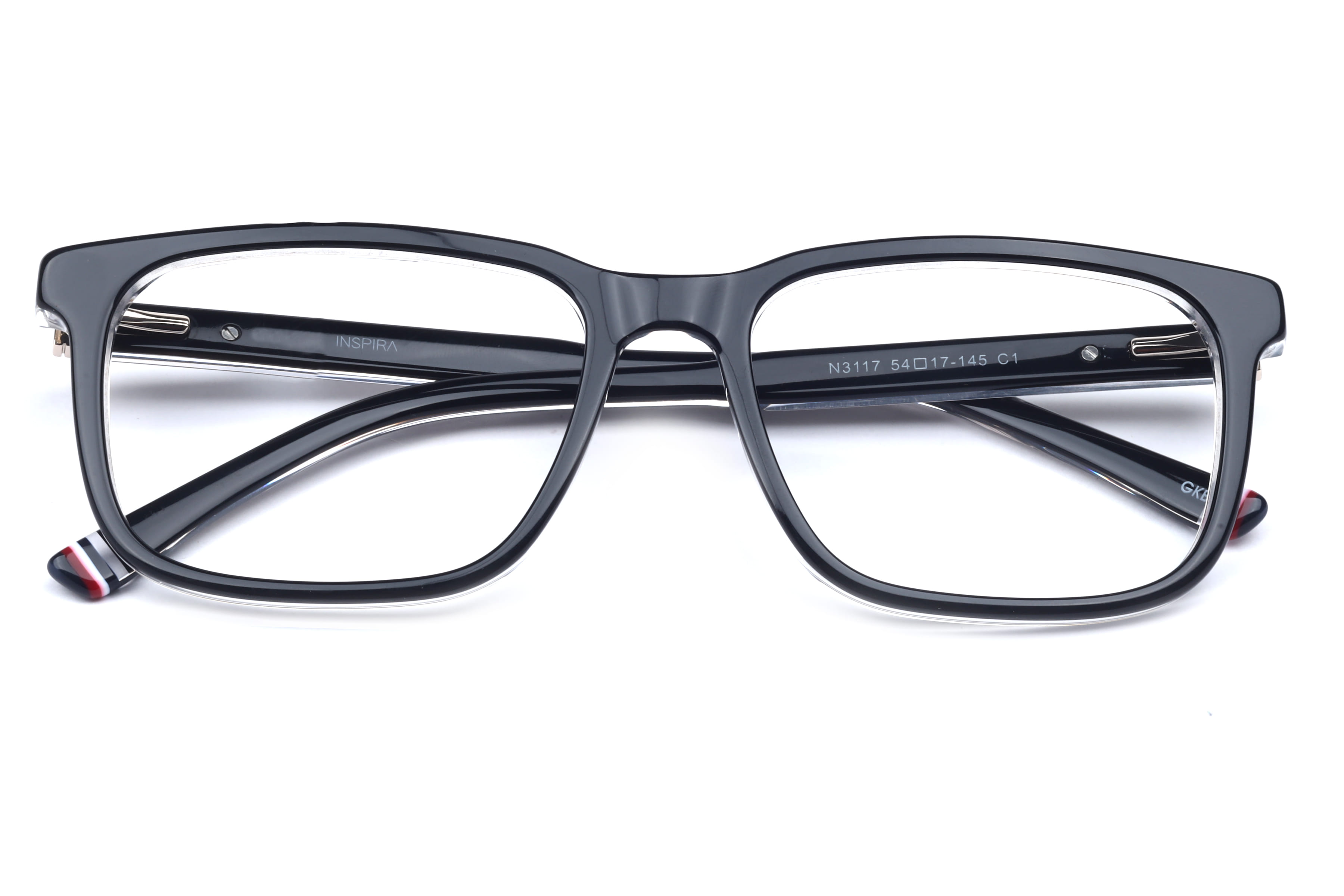Inspira N3117 Frame Black Male Full Shell Frame — Black frame — view 4