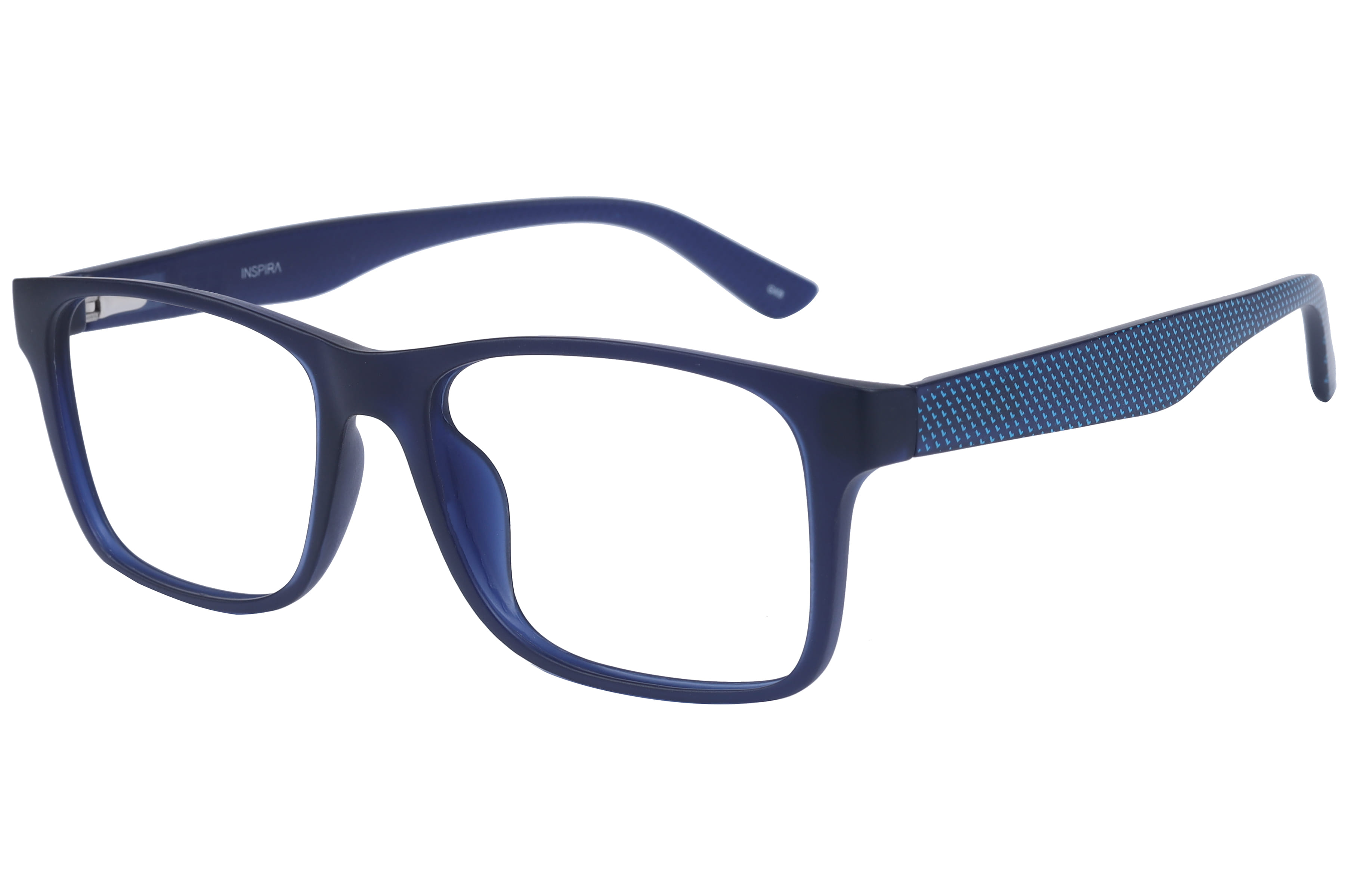 Inspira 4128 Frame Matt Blue Male Full Shell Frame — Matt Blue frame — view 1