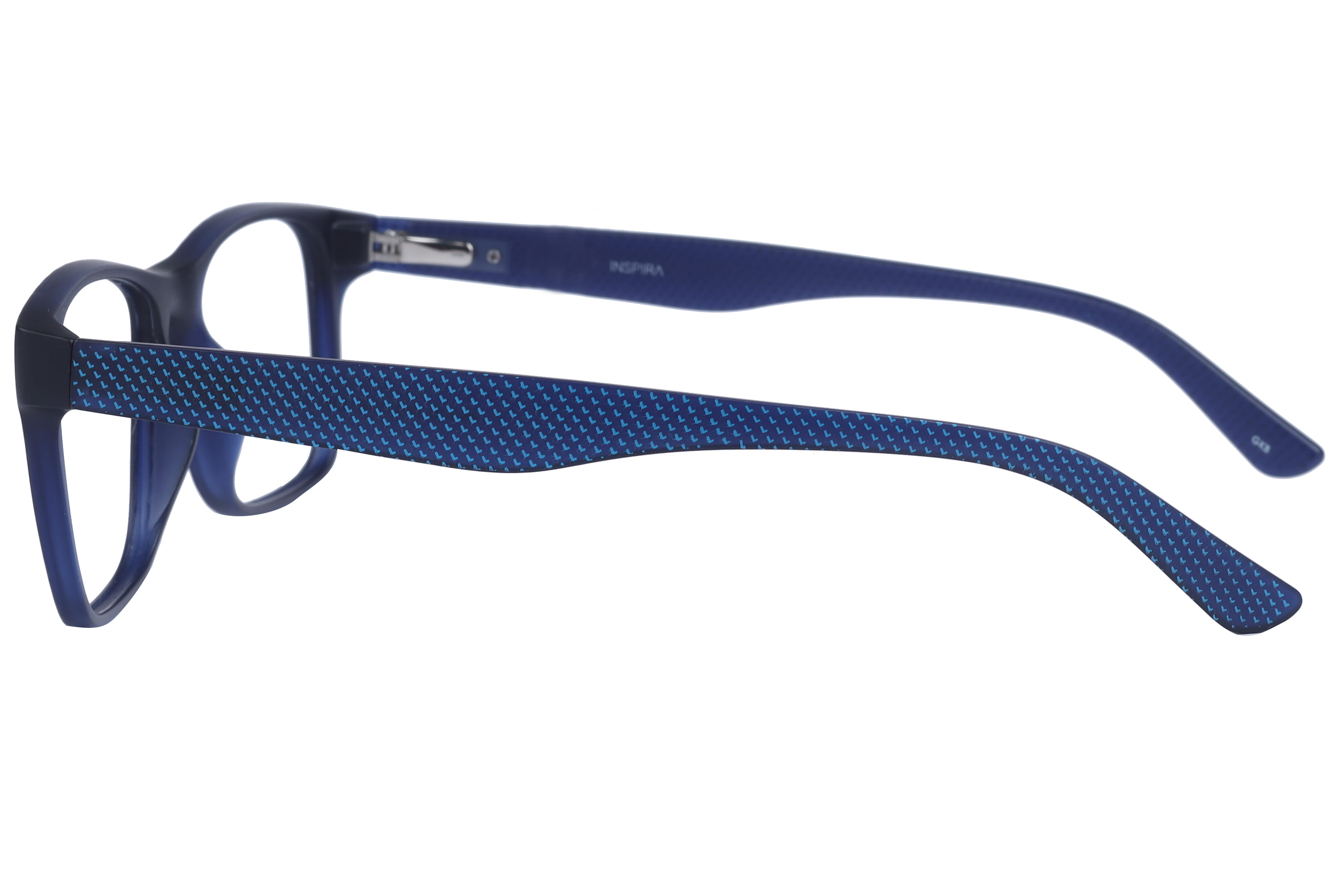 Inspira 4128 Frame Matt Blue Male Full Shell Frame — Matt Blue frame — view 3