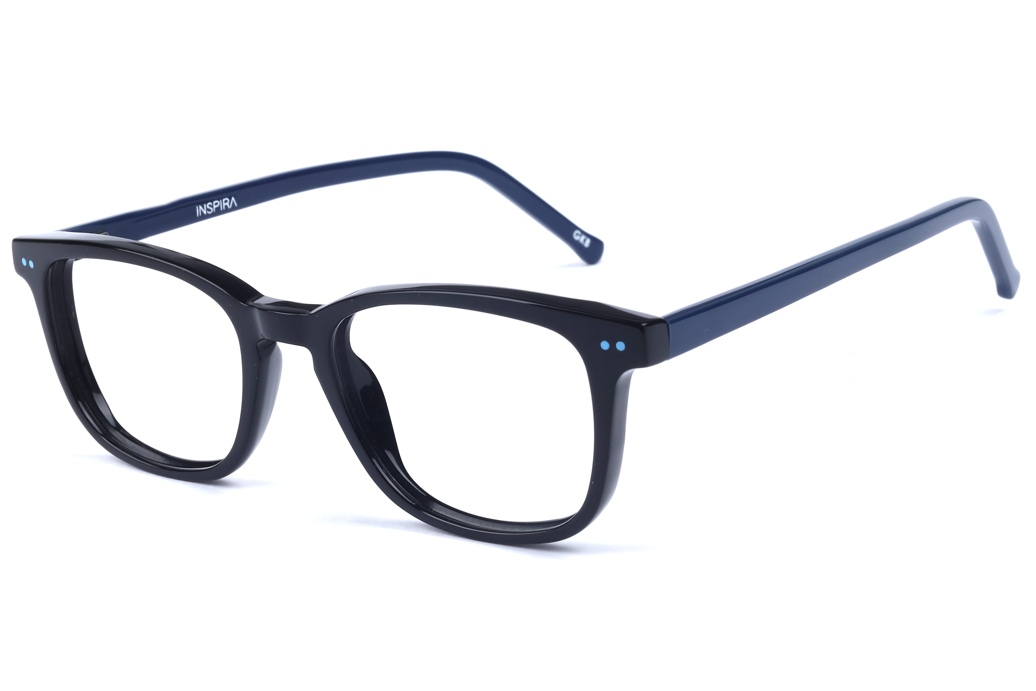 Inspira F2100 Frame Black Unisex Full Shell Frame — Black frame — view 1