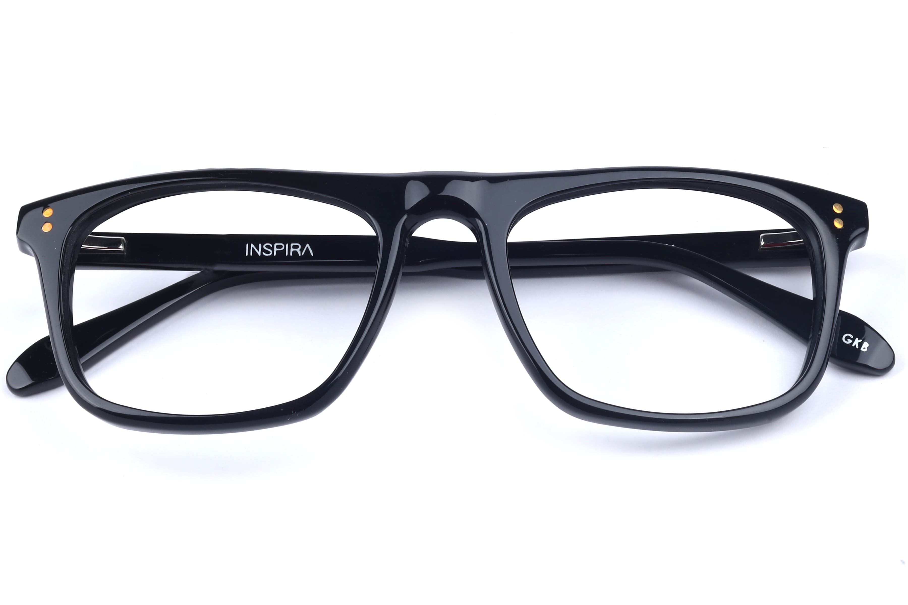 Inspira F2143 Frame Black Male Full Shell Frame — Black frame — view 4
