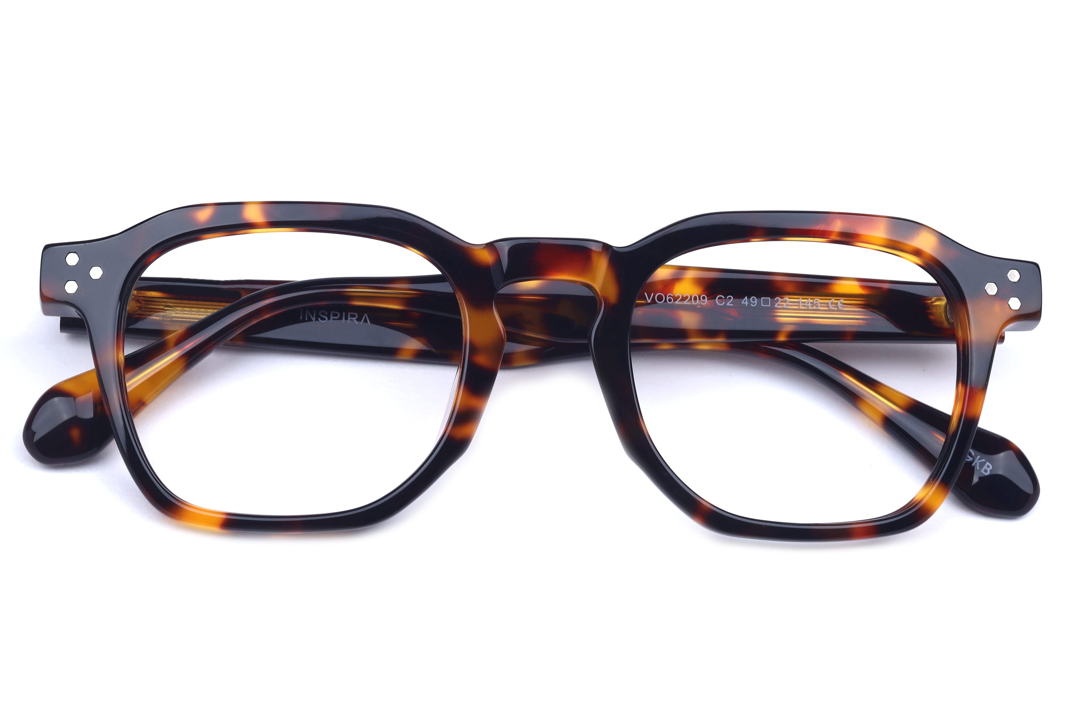 Inspira VO62209 Frame Havana Male Full Shell Frame — Havana frame — view 4