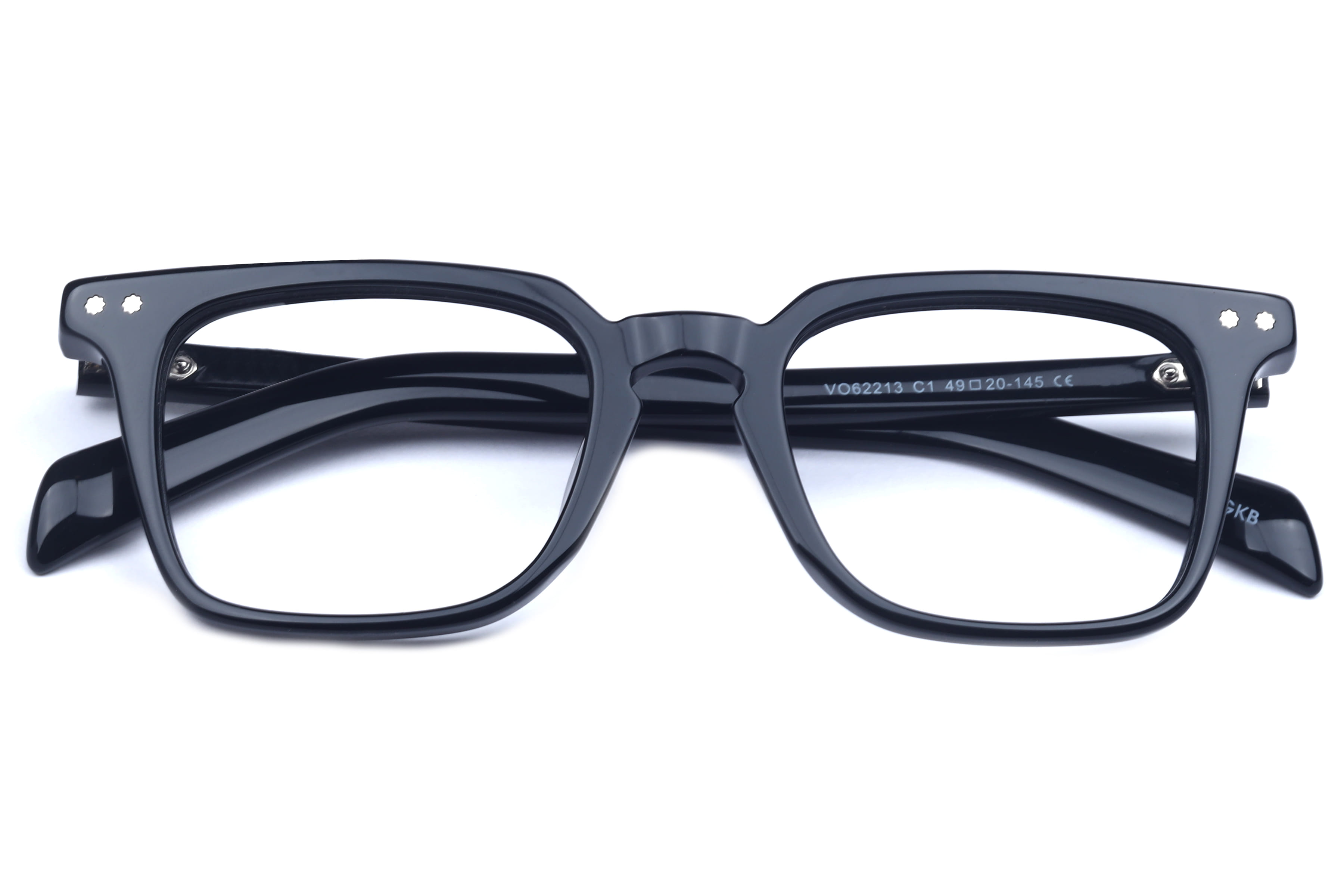 Inspira VO62213 Frame Black Male Full Shell Frame — Black frame — view 4