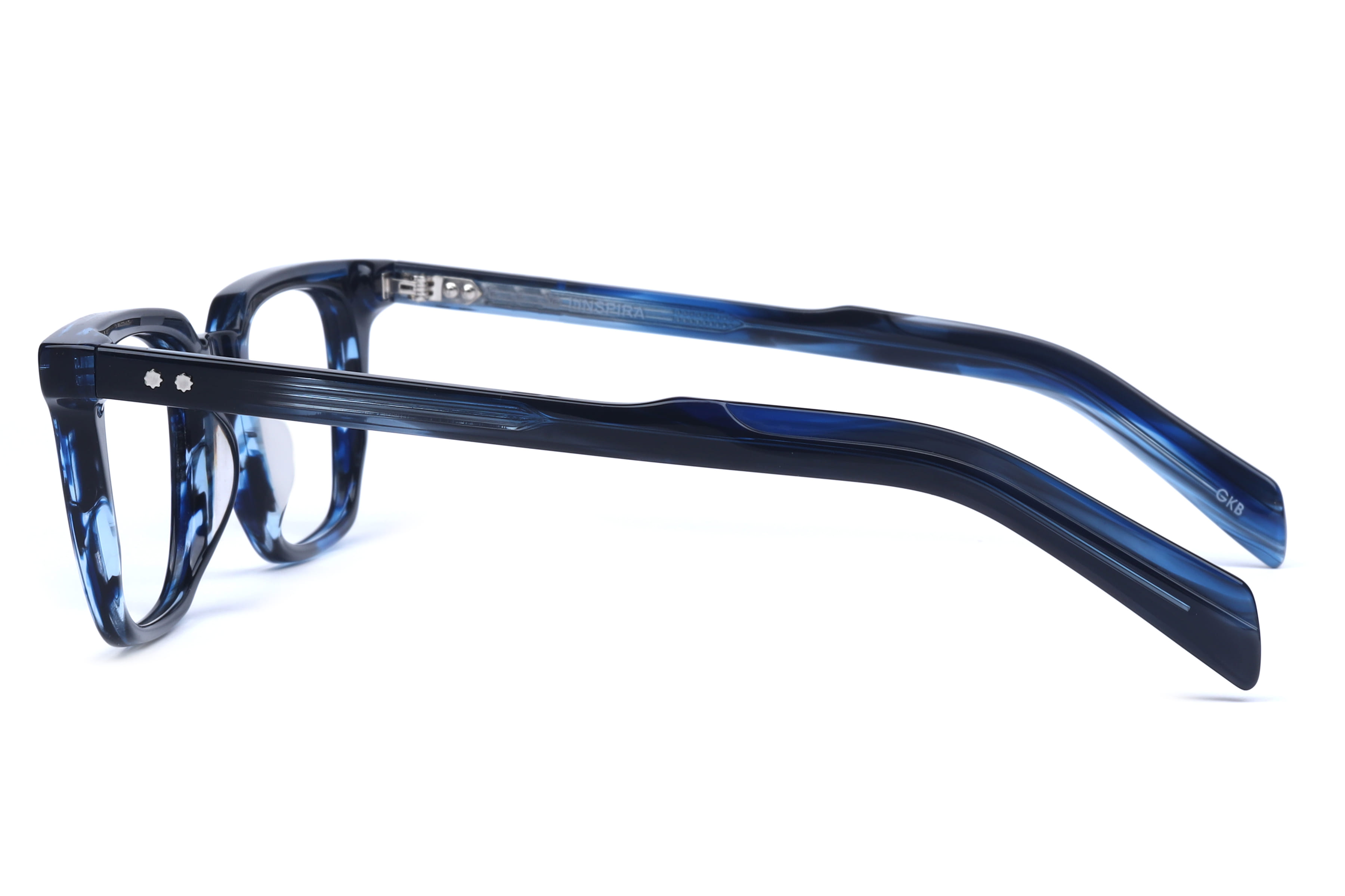Inspira VO62213 Frame Blue Havana Male Full Shell Frame — Blue Havana frame — view 3